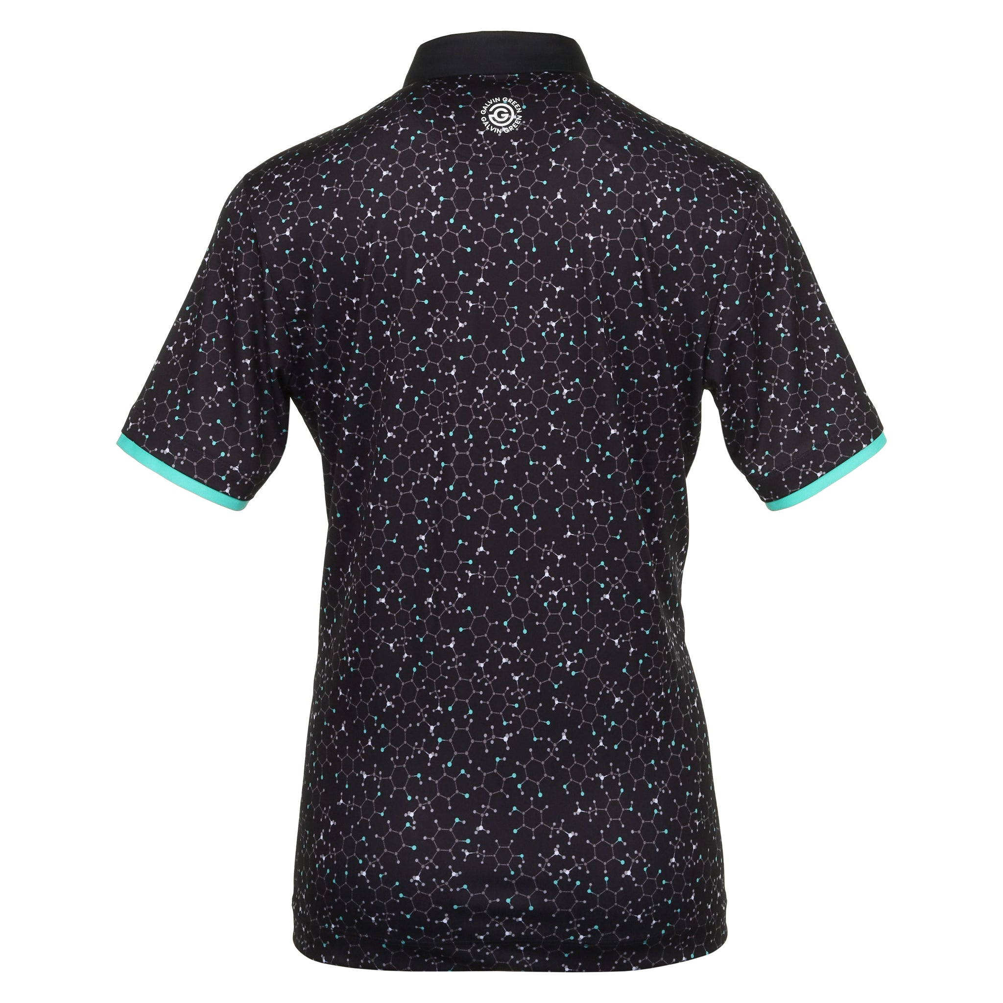 Galvin Green Mannix Ventil8+ Golf Shirt Black/Atlantis Green 8892