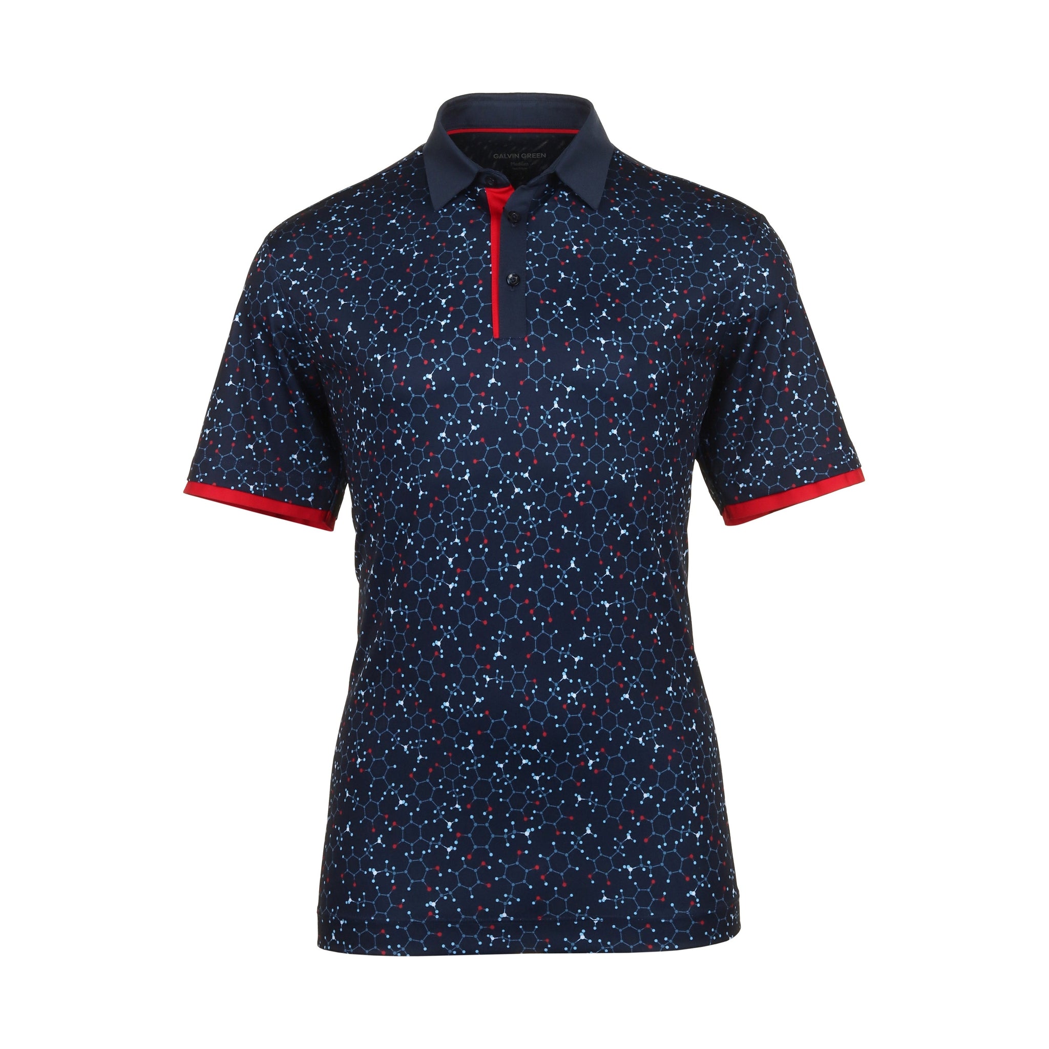Galvin Green Mannix Ventil8+ Golf Shirt Navy/Red 8895