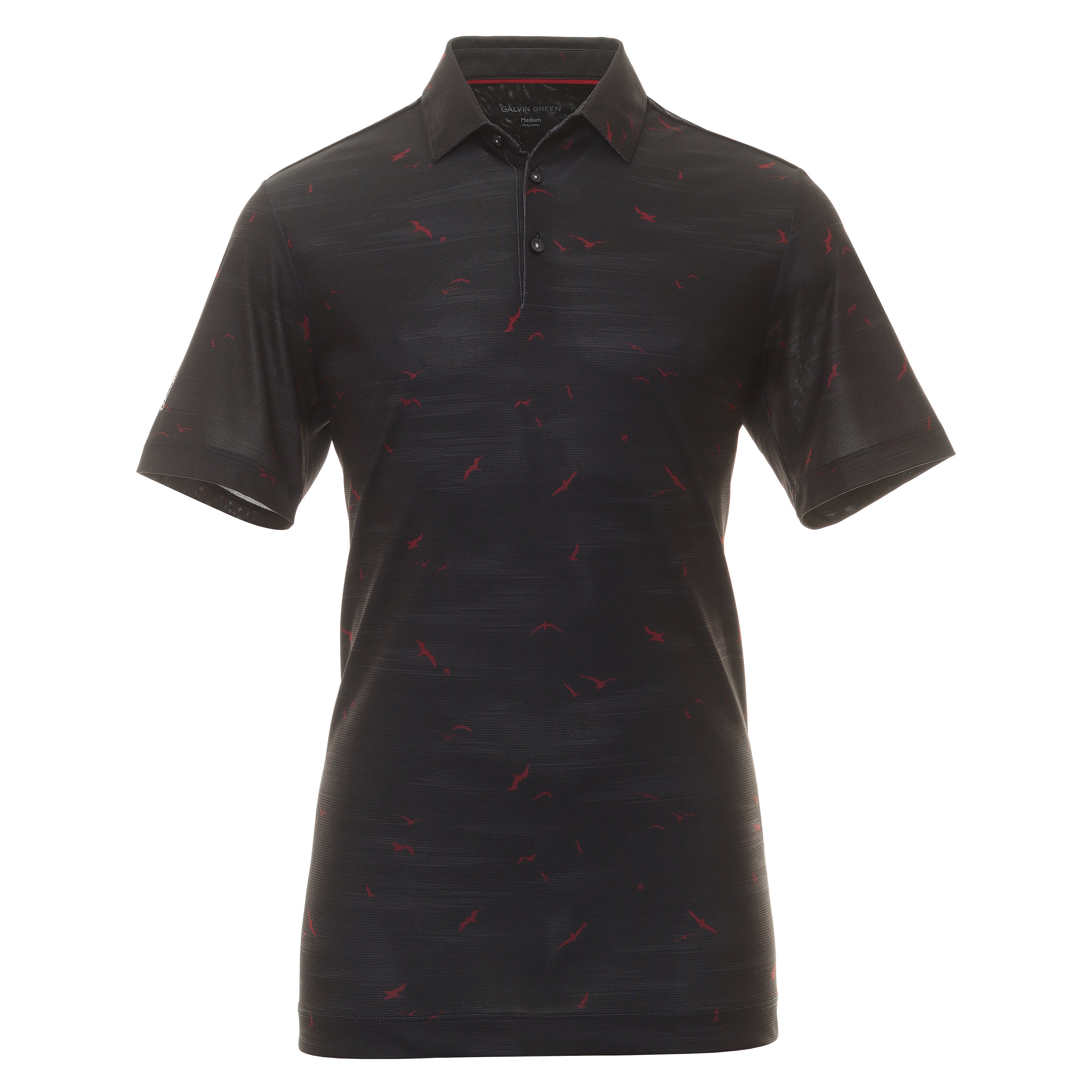Galvin Green Marin Ventil8+ Golf Shirt Black Red 9107 | Function18