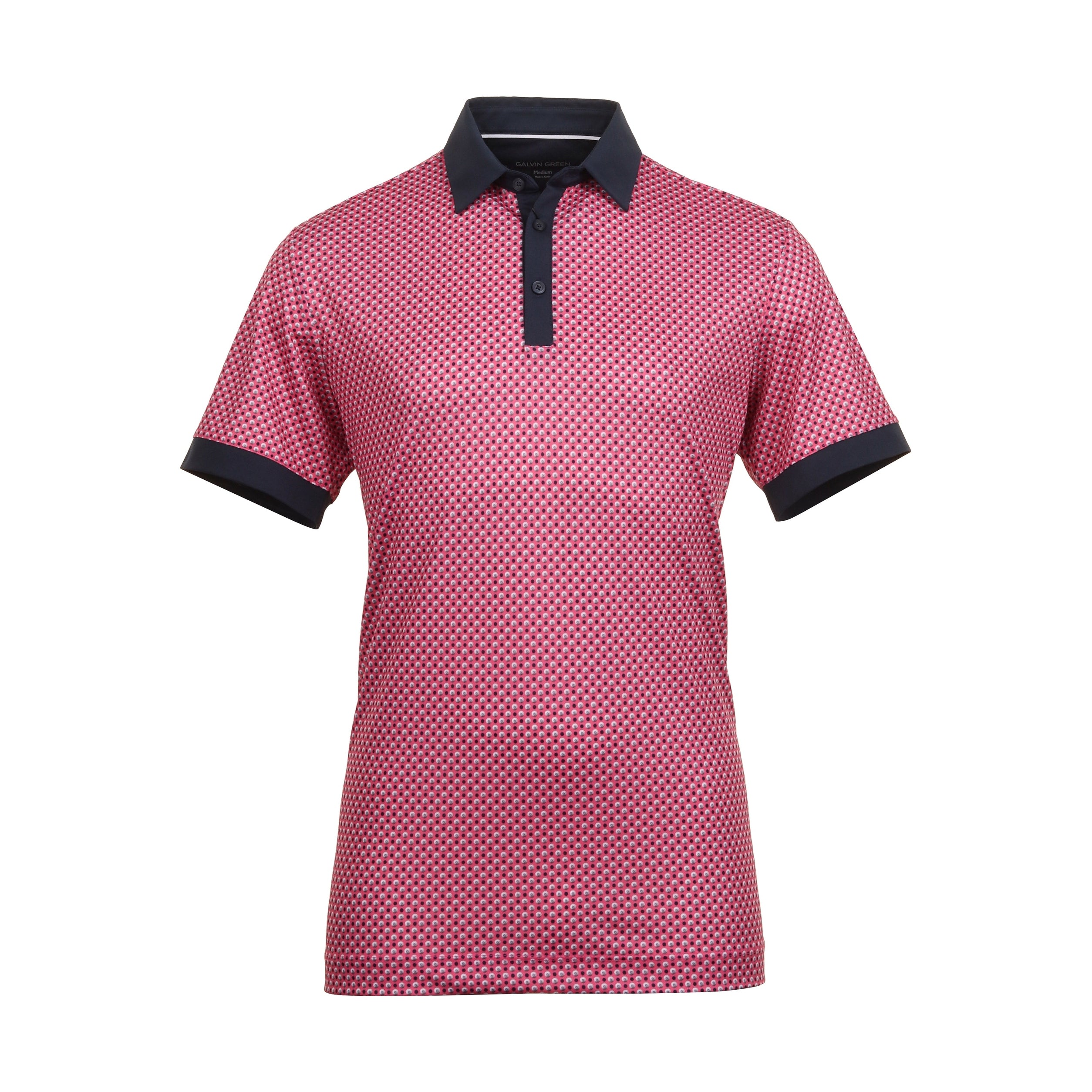 Galvin Green Mate Ventil8+ Golf Shirt Camelia Rose Navy 9847