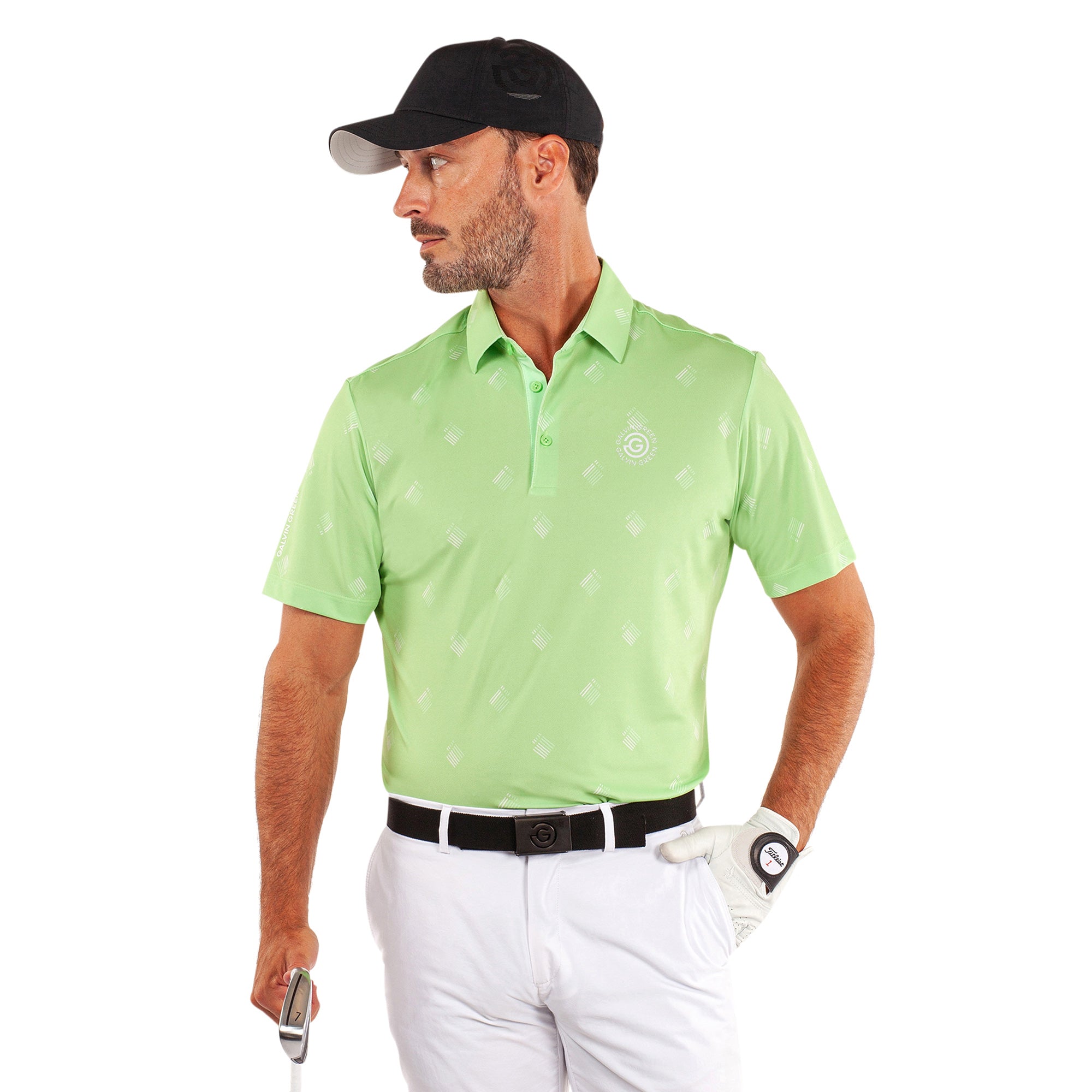 Galvin Green Memo Ventil8+ Golf Shirt Fresh Green 8841