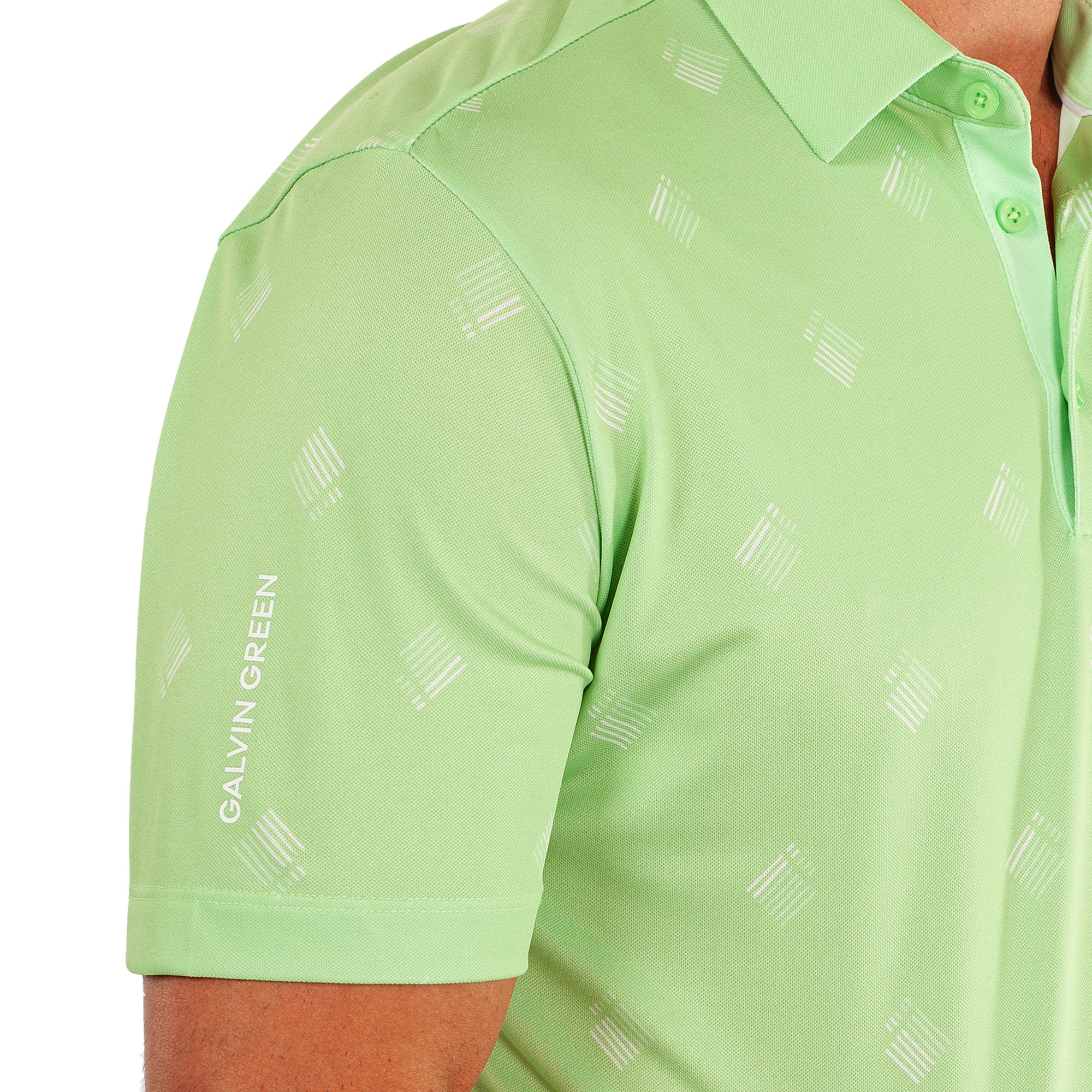 Galvin Green Memo Ventil8+ Golf Shirt Fresh Green 8841