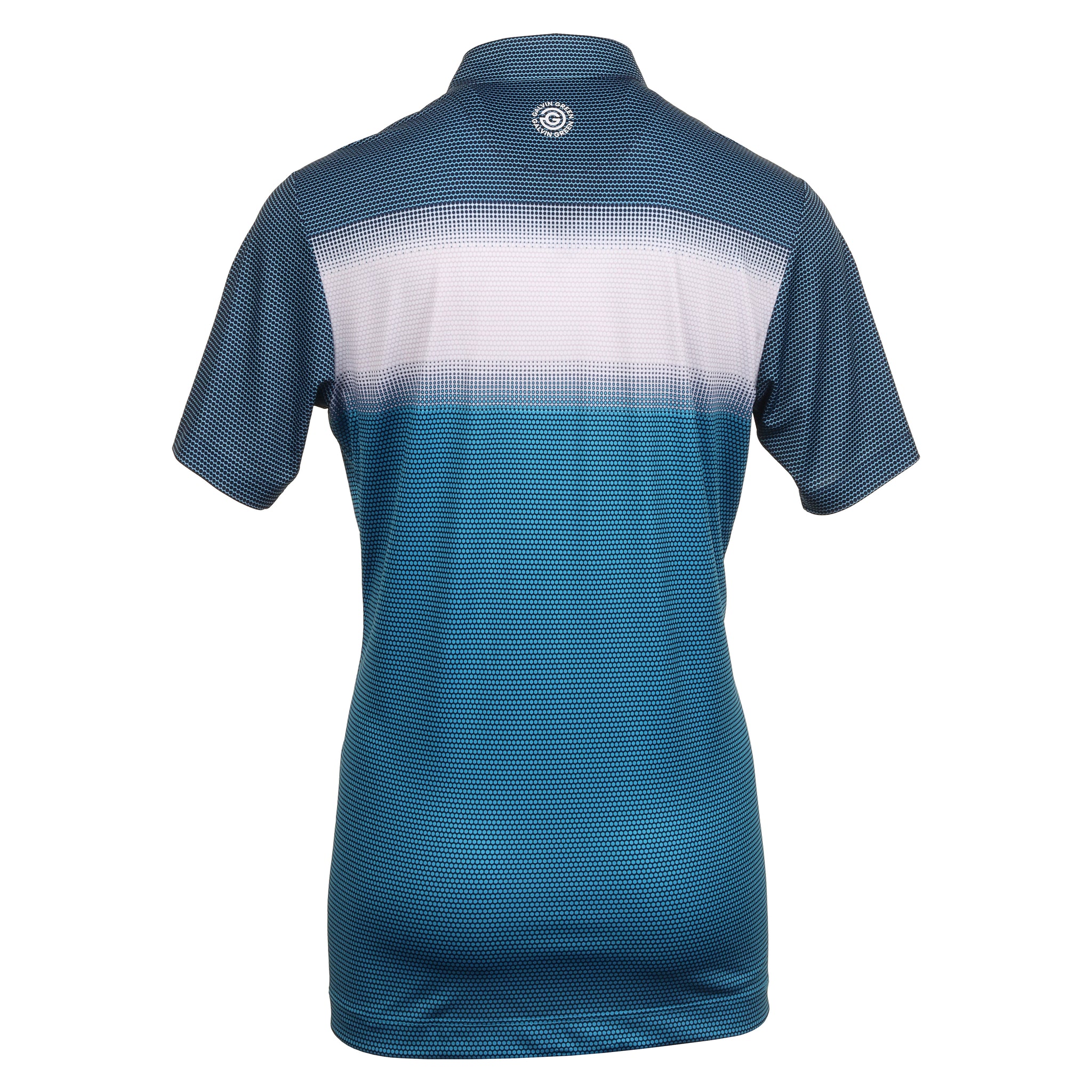 Galvin Green Mirca Ventil8+ Golf Shirt Aqua/White/Navy 9857