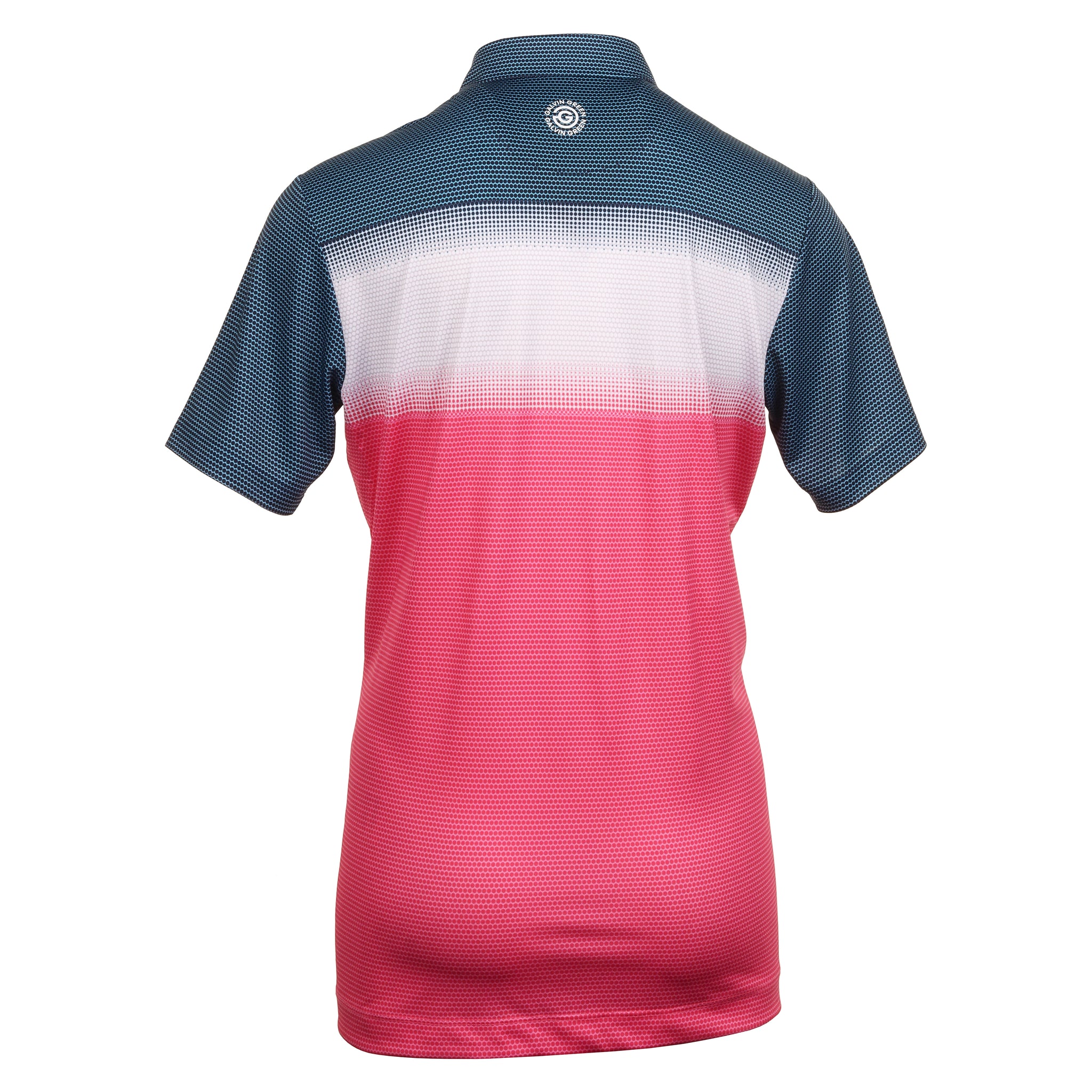 Galvin Green Mirca Ventil8+ Golf Shirt Camelia Rose/White/Navy 9858