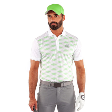 Galvin Green Marlon Ventil8+ Golf Shirt White/Fresh Green 8838