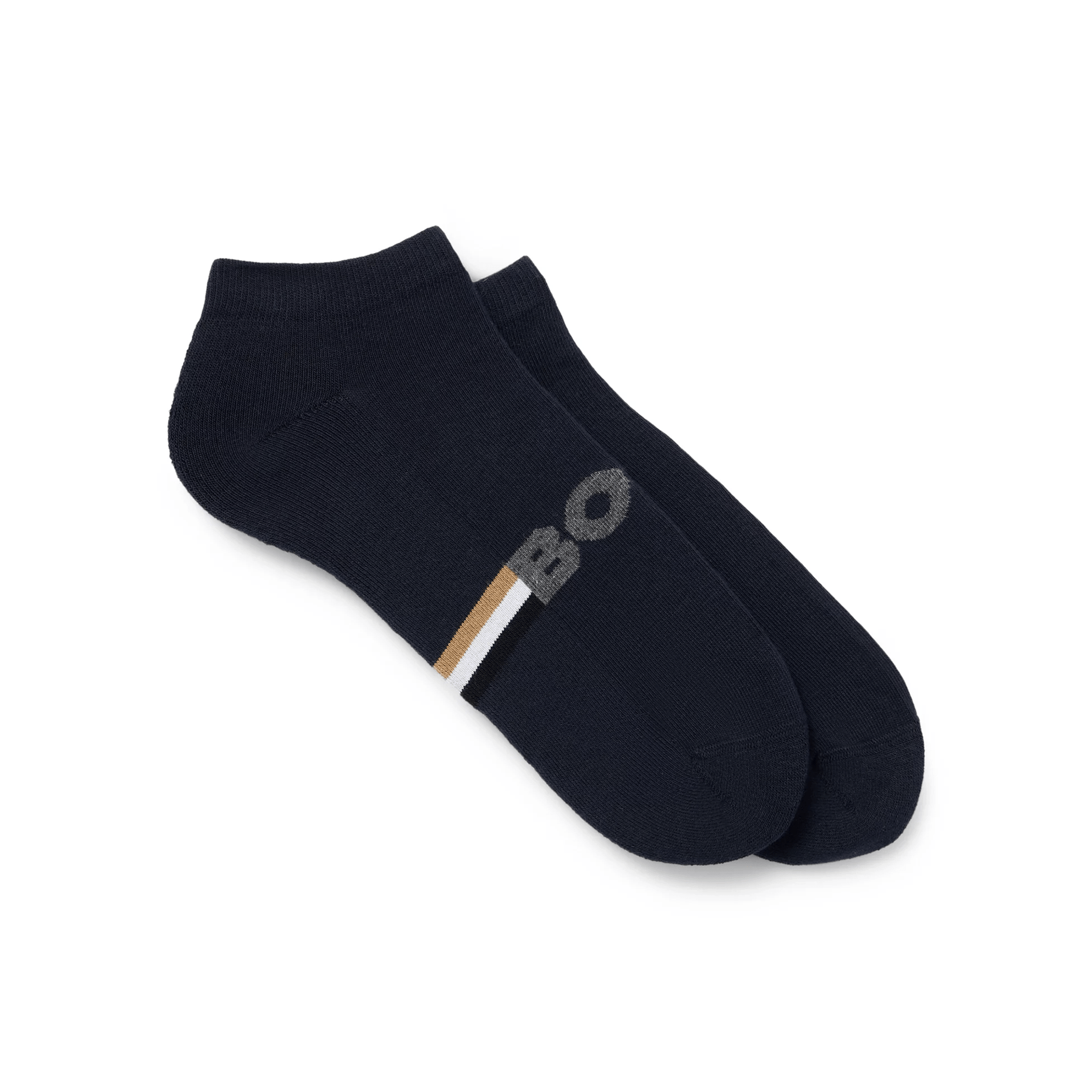 BOSS 2 Pair AS Plush Iconic Ankle Socks Dark Blue 401