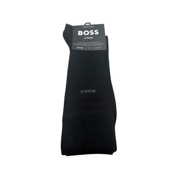 BOSS 2 Pair RS VI Bamboo Crew Socks Black 001