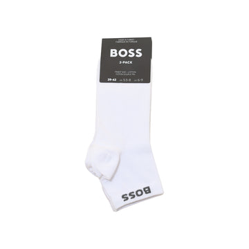 BOSS 2 Pair SH Uni CC Ankle Socks White 100