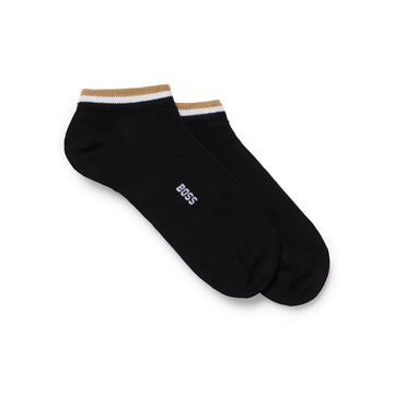 BOSS 2 Pair Signature Stripe Ankle Socks Black 001