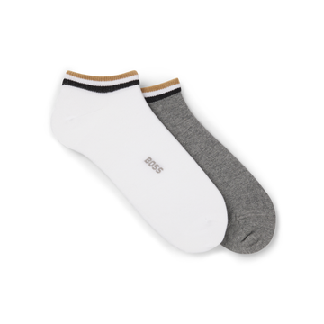 BOSS Signature Stripe Ankle Socks - 2 Pack