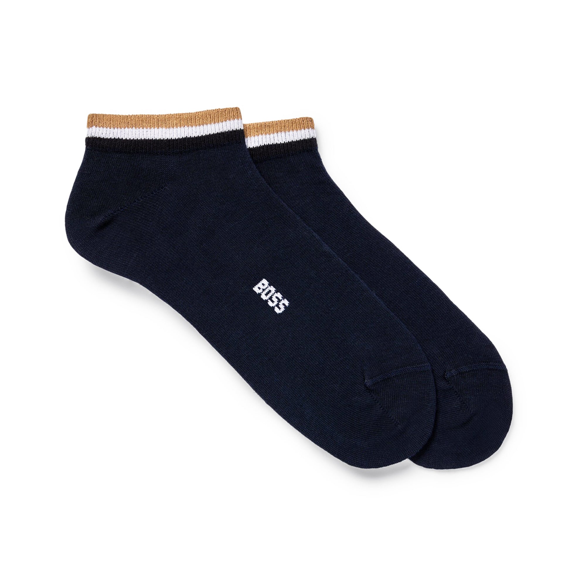 BOSS 2 Pair Signature Stripe Ankle Socks