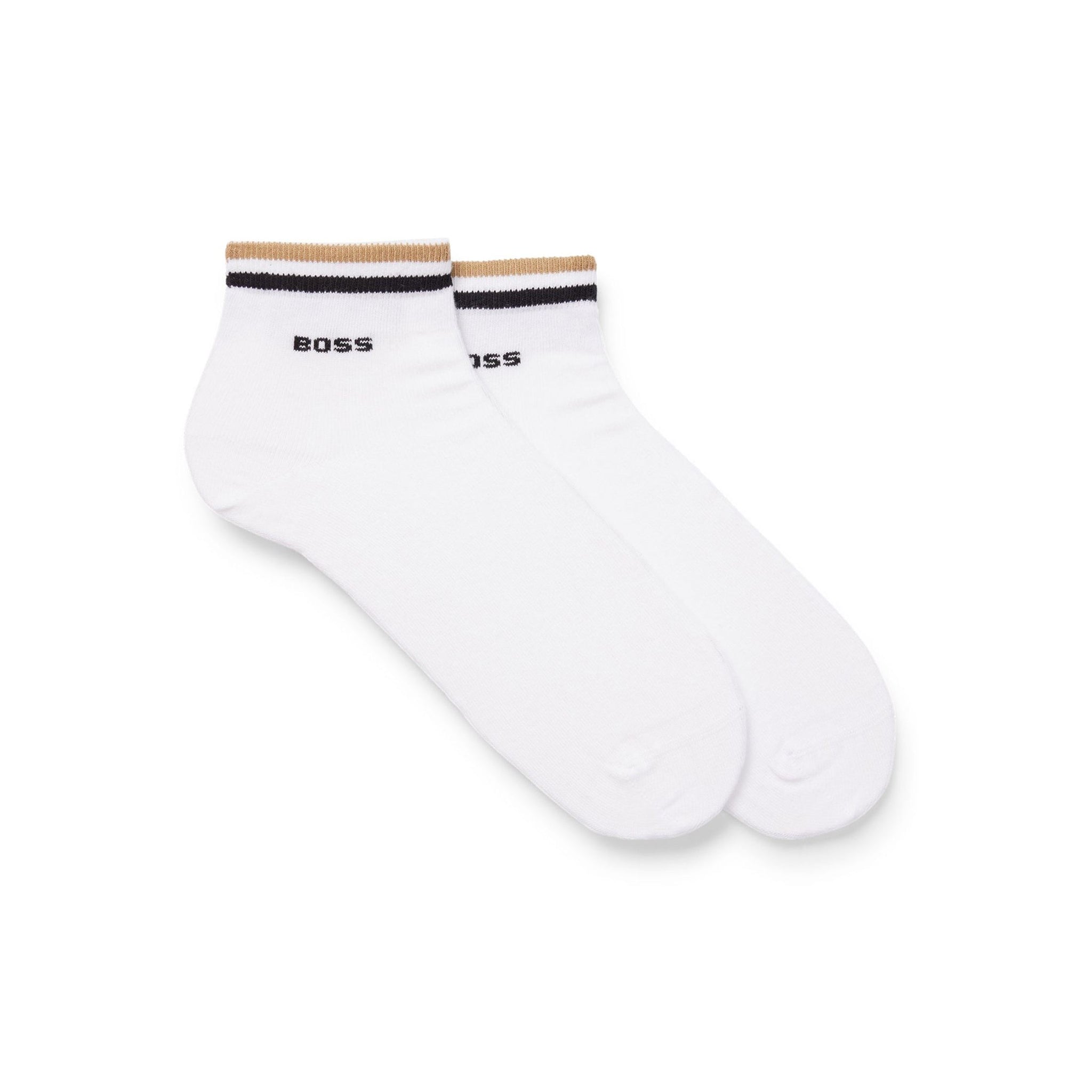 BOSS Hugo Boss Twopack Block Stripe, Calze Uomo, Blu BOSS Hugo Boss Twopack Block Stripe, Calze Uomo, Blu