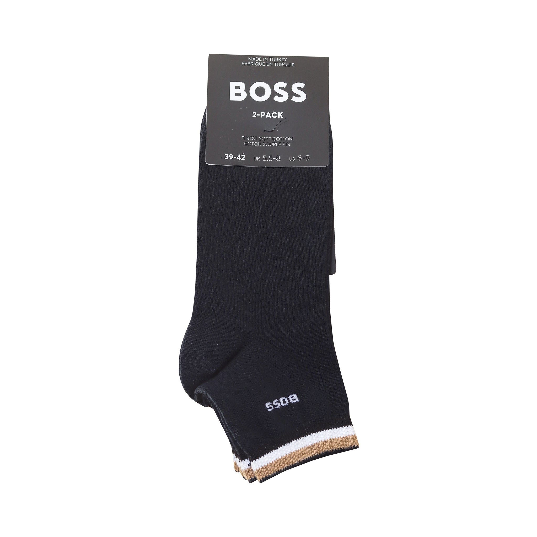 BOSS 2 Pair Signature Stripe Ankle Socks