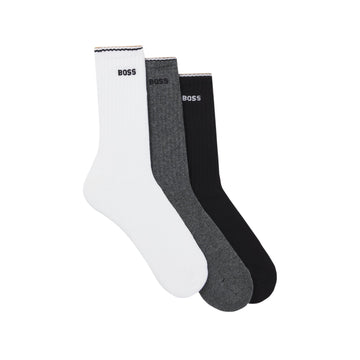 BOSS 3 Pair QS Rib Stripe Socks Multi 960