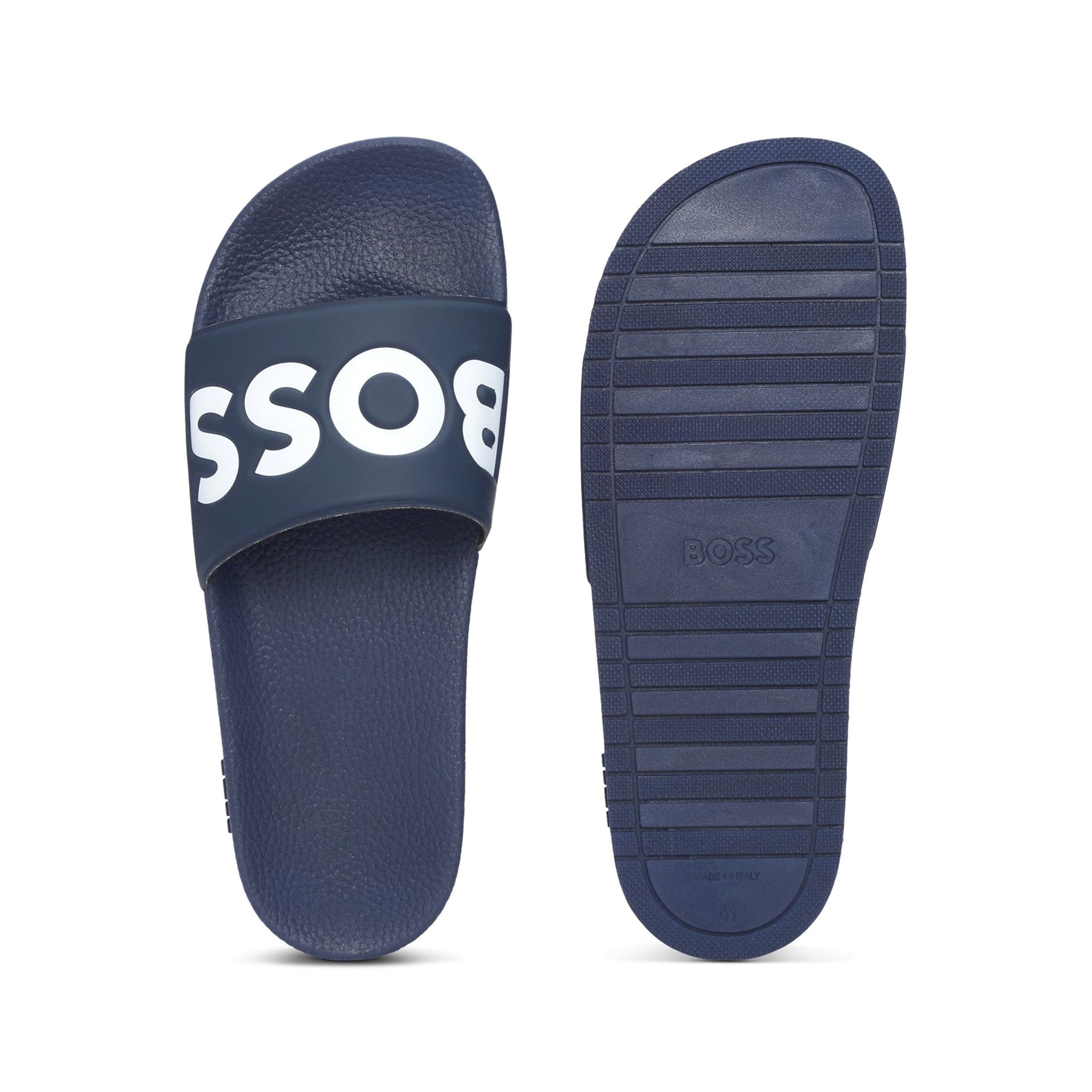 BOSS Aryeh_Slid Slides SP25 Dark Blue 405