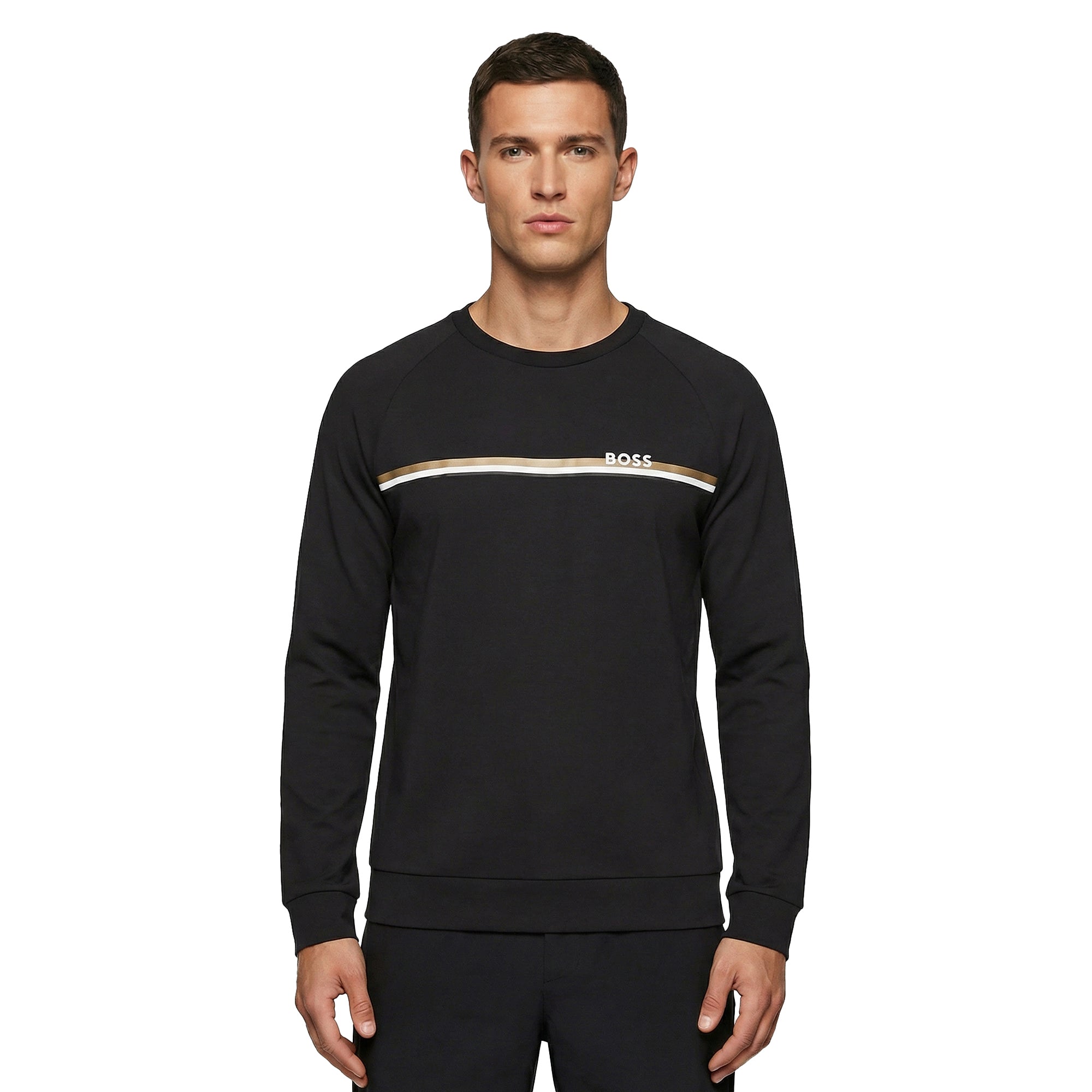 BOSS Authentic Crew Neck Sweater - Black 001 - 50554791-001 - Function18