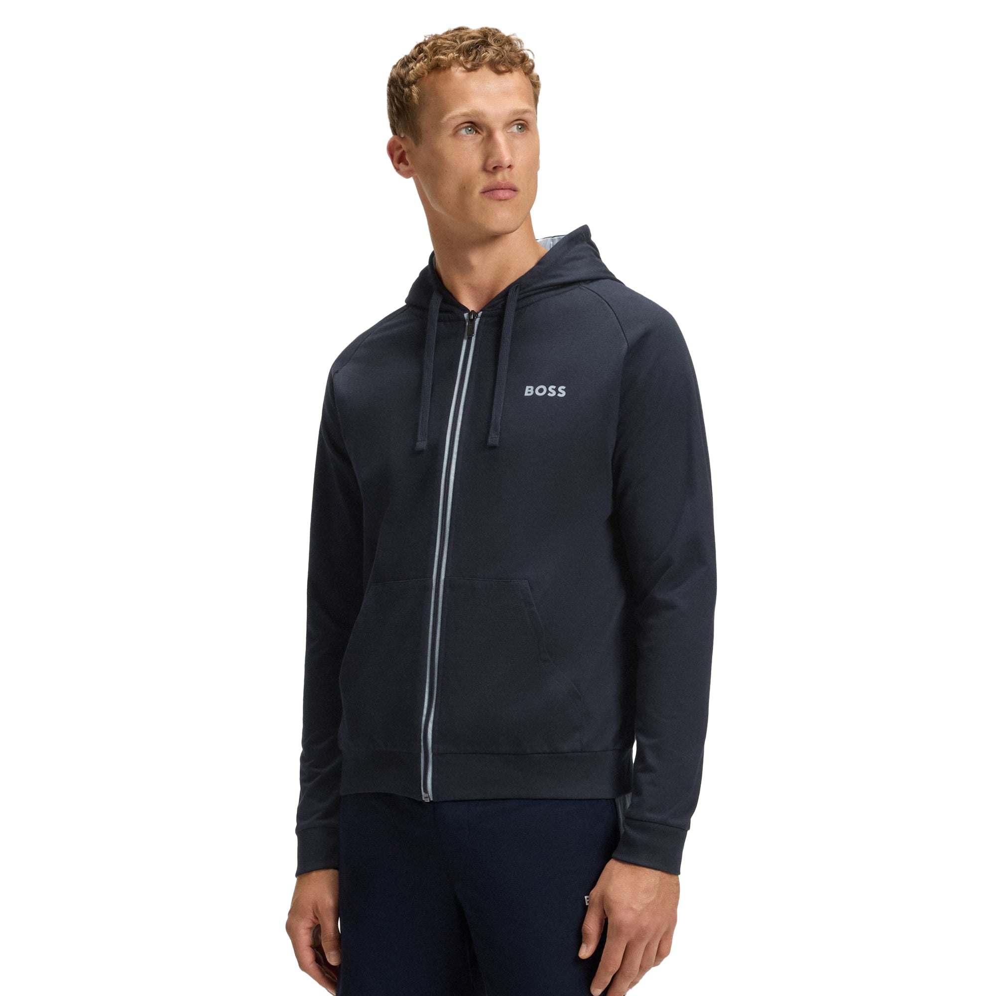 BOSS Authentic H Full Zip Jacket FA25 Dark Blue 403