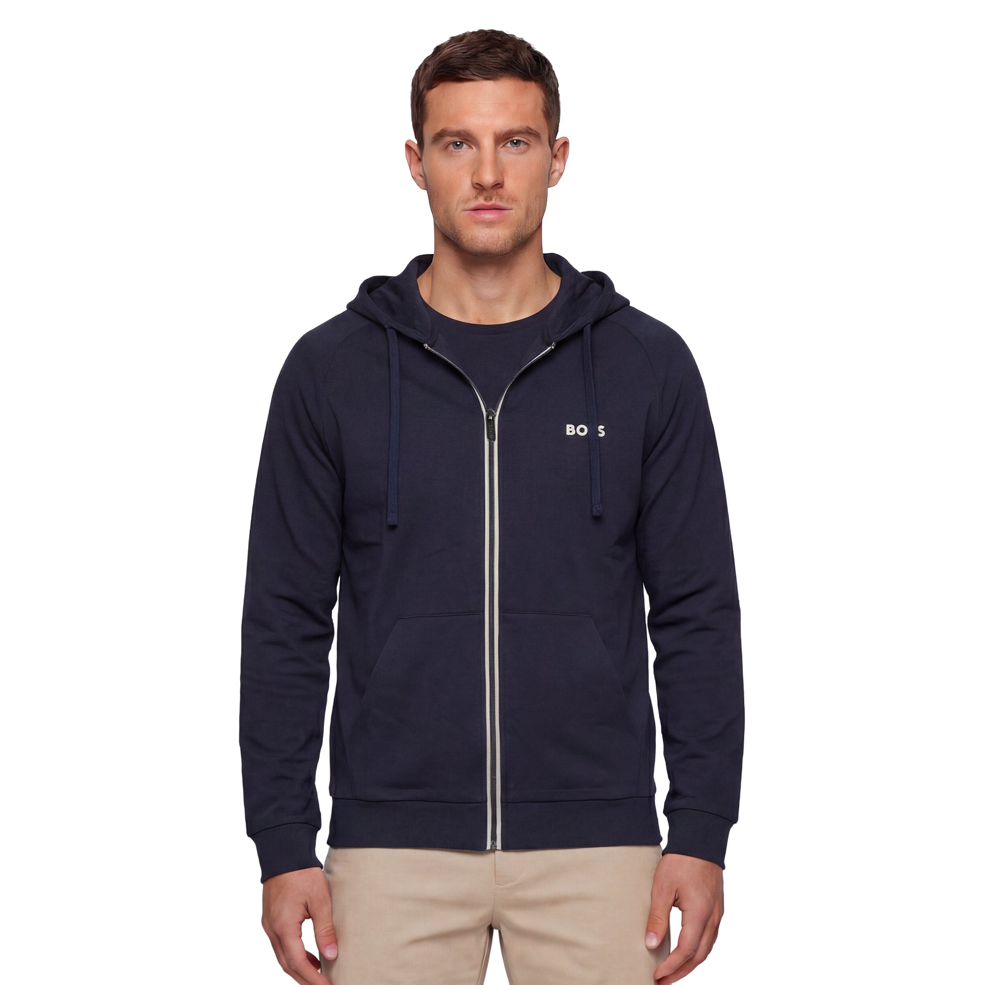 BOSS Authentic H Full Zip Jacket SU26 - Dark Blue 405 - 50545573