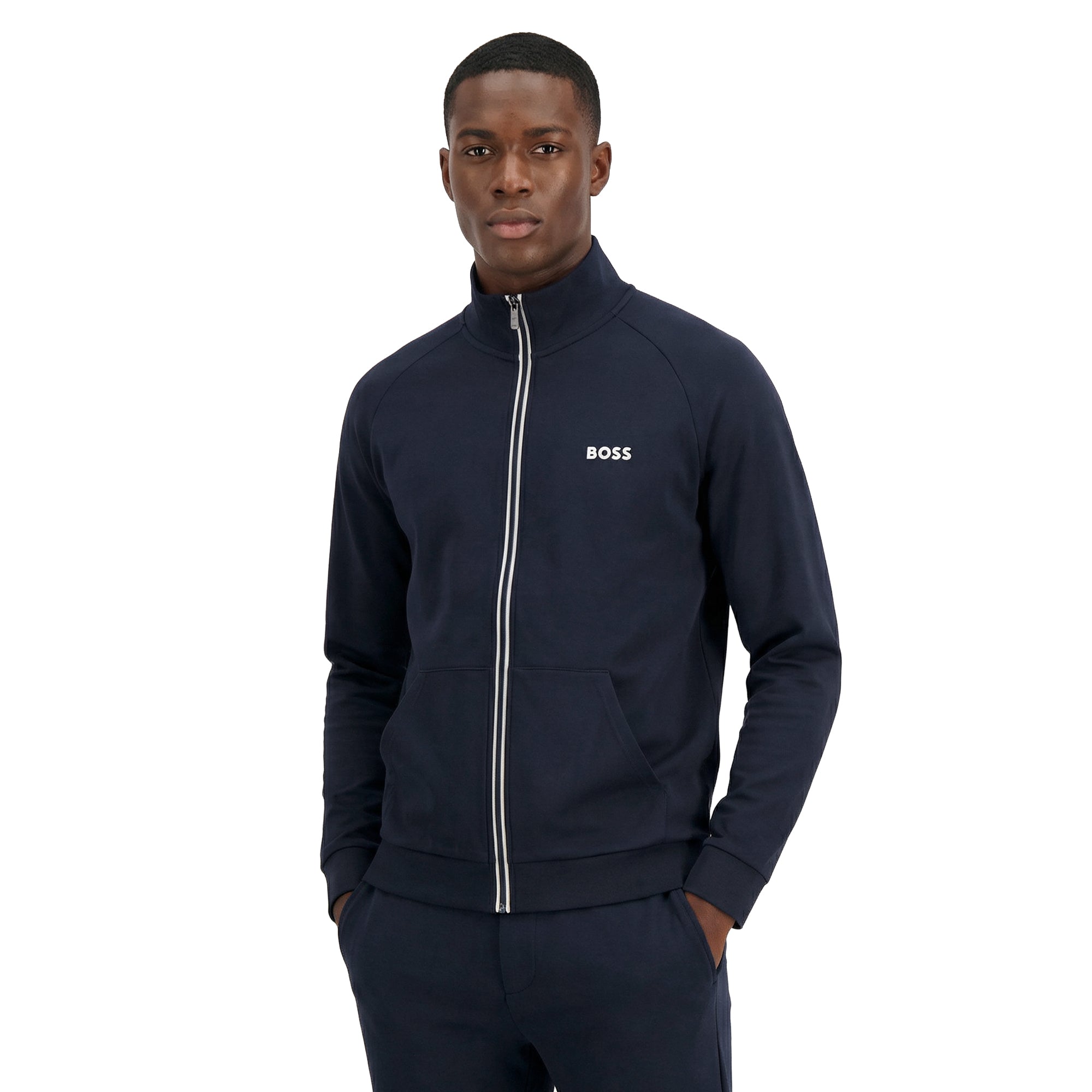 BOSS Authentic Z Full Zip Jacket SU26 - Black 004 - 50545564-004