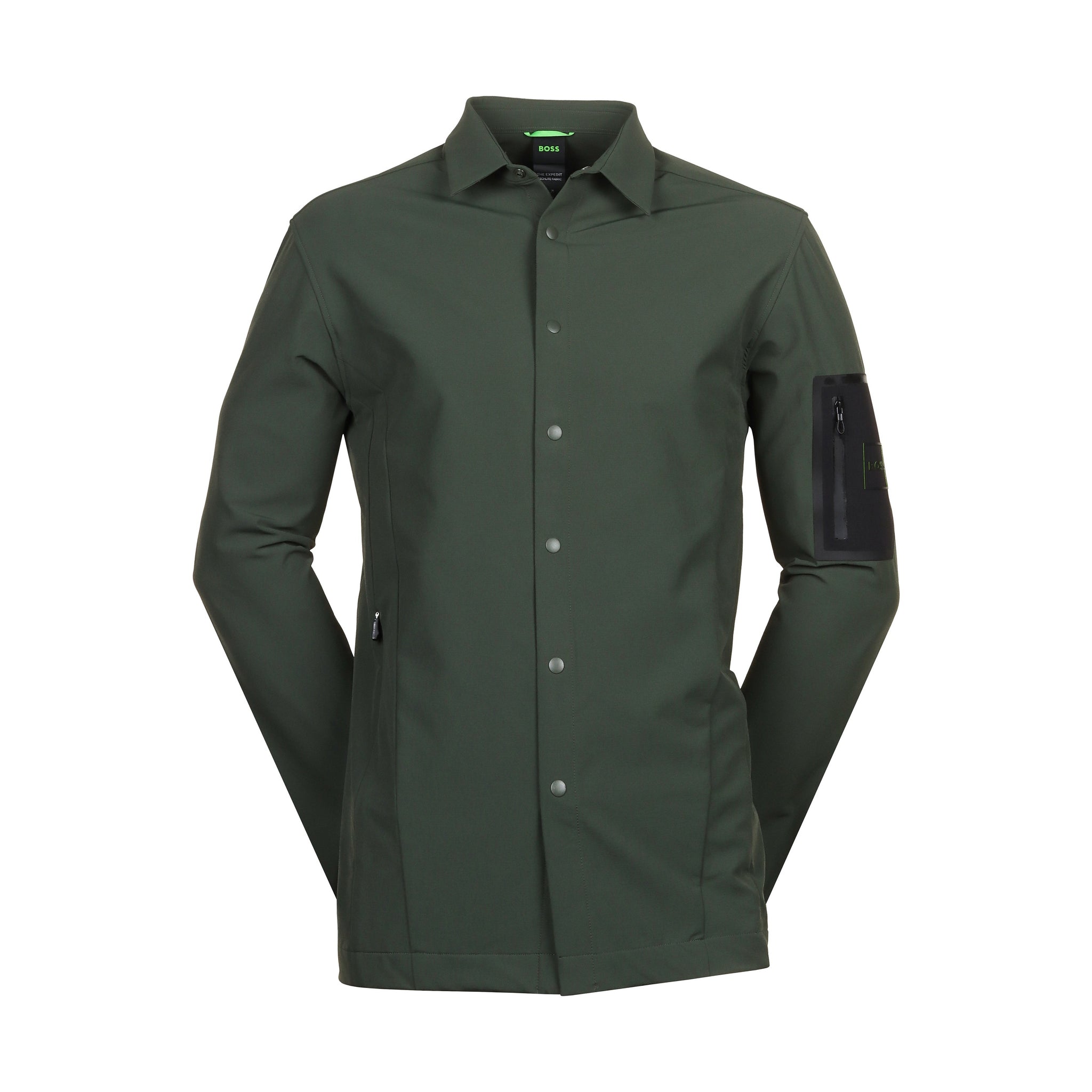 BOSS B_Expedit_L Overshirt SP24 50507176 Khaki Green 379 Function18