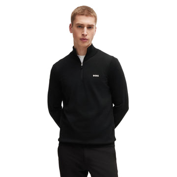 BOSS Ever-X 1/4 Zip Sweater SP25 Black 001