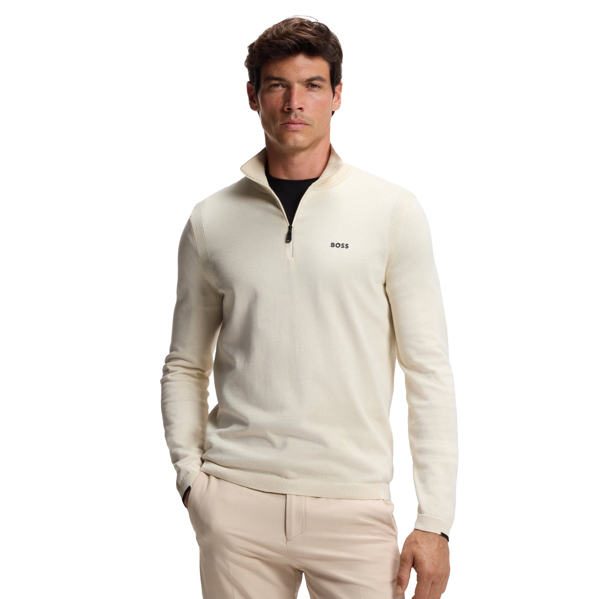 BOSS Ever-X 1/4 Zip Sweater WI25 - Black 001 - 50541965-001