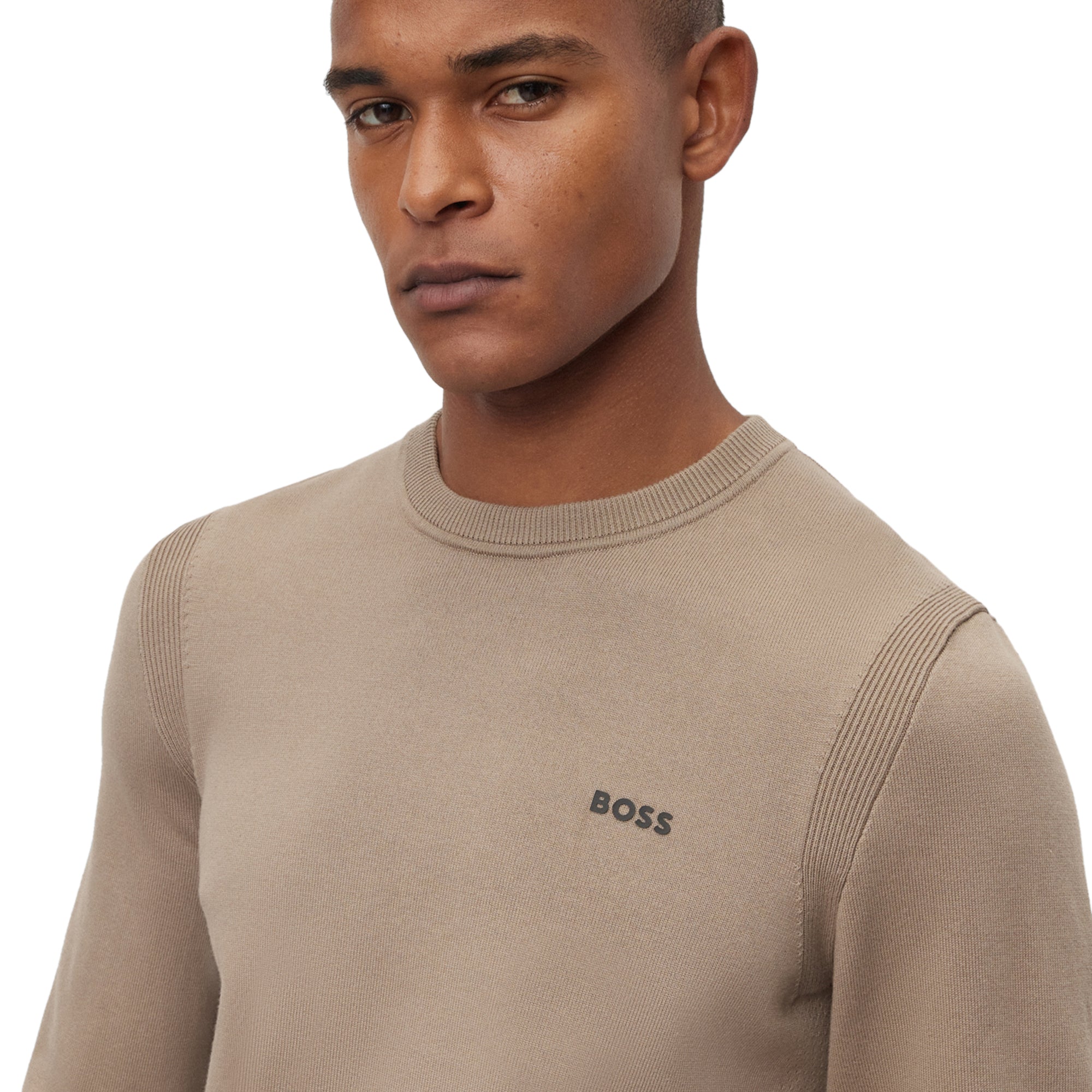 BOSS Ever-X Crew Neck Sweater SP25 Brindle 334