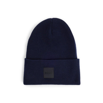 BOSS Fantastico_R Knitted Beanie Hat Dark Blue 404