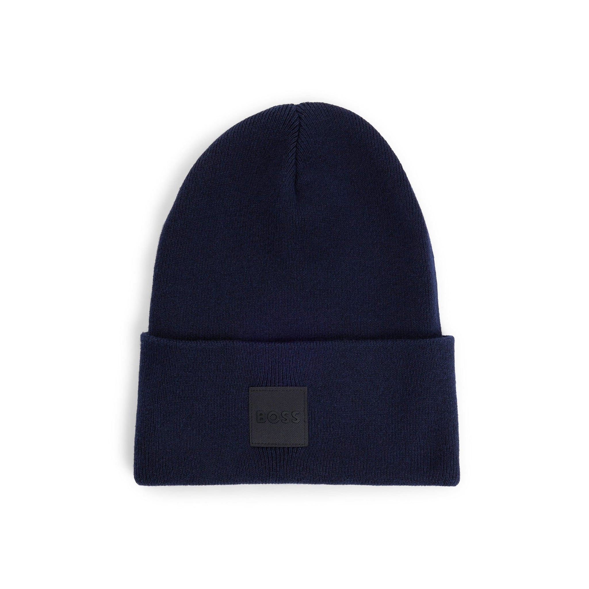 BOSS Fantastico_R Knitted Beanie Hat Dark Blue 404