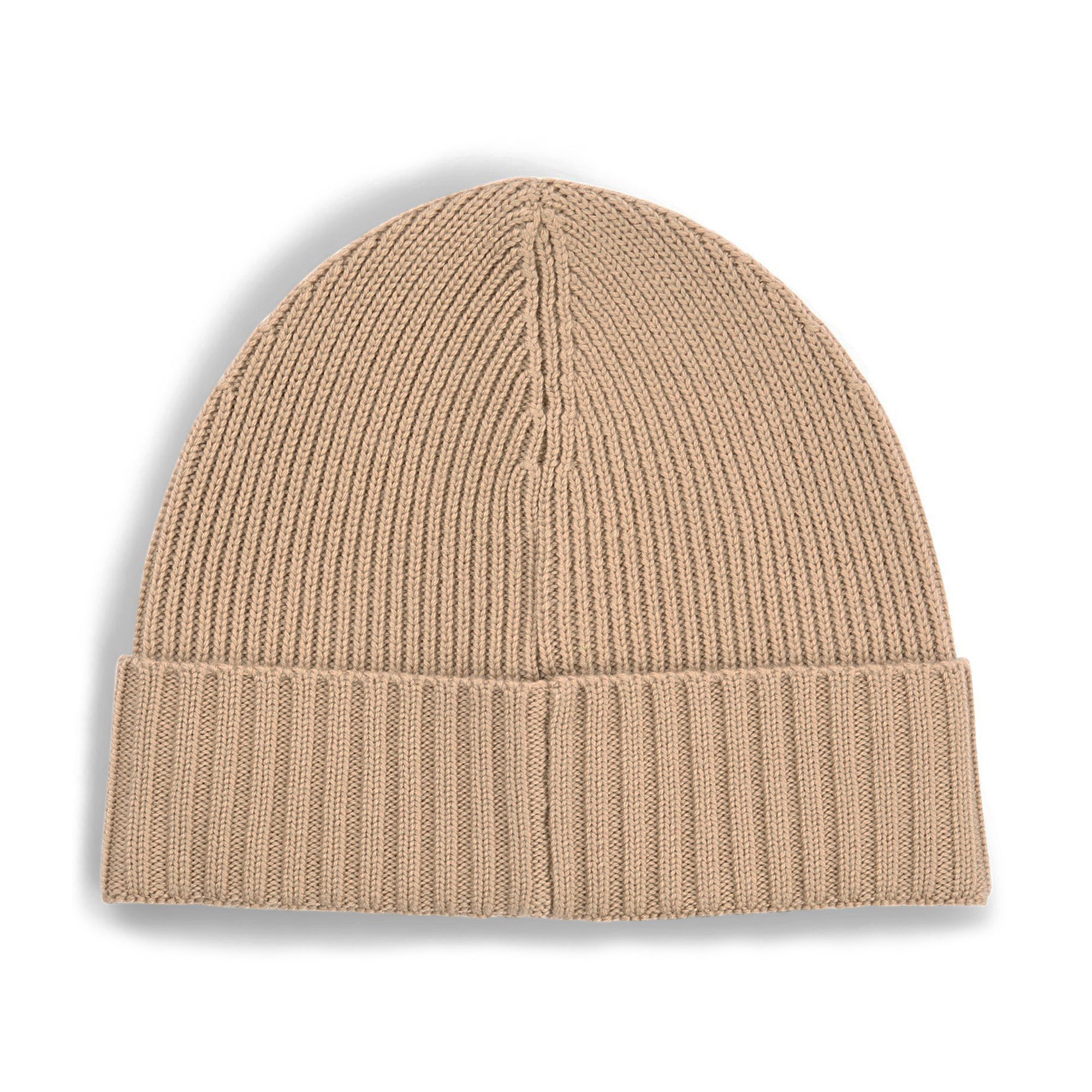 BOSS Fati Ribbed Beanie Hat SP25 Camel 260