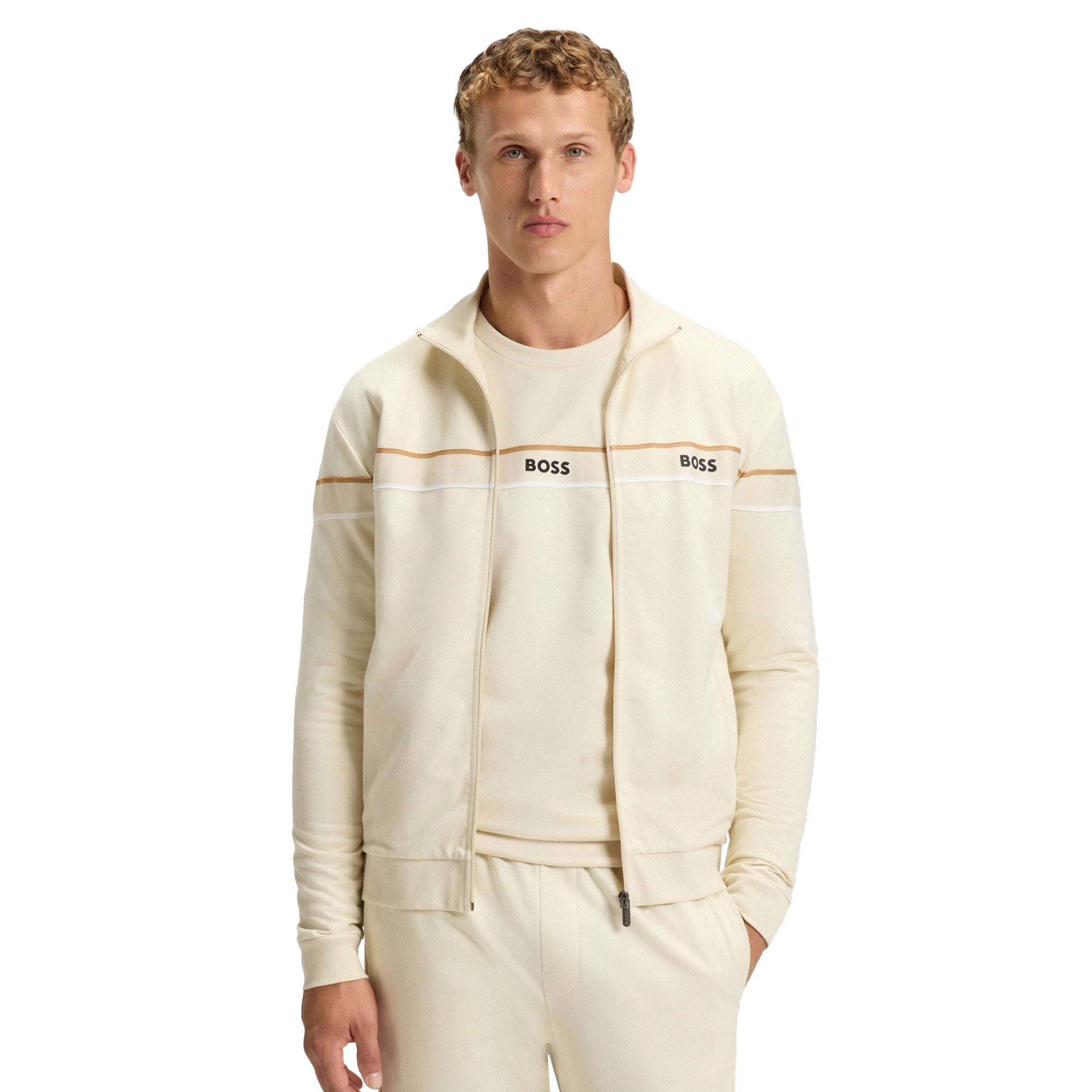 BOSS Iconic Jacket Zip WI25 - Almond Milk 131 - 50550612-131