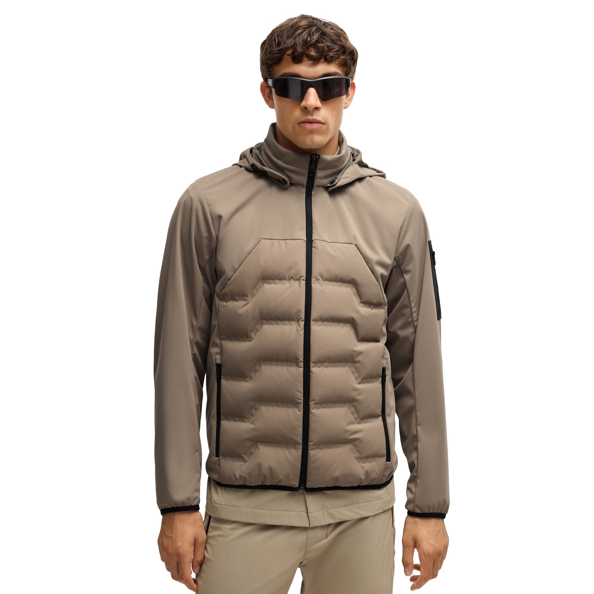 BOSS J_Rhano Padded Jacket SP25 Brindle 334