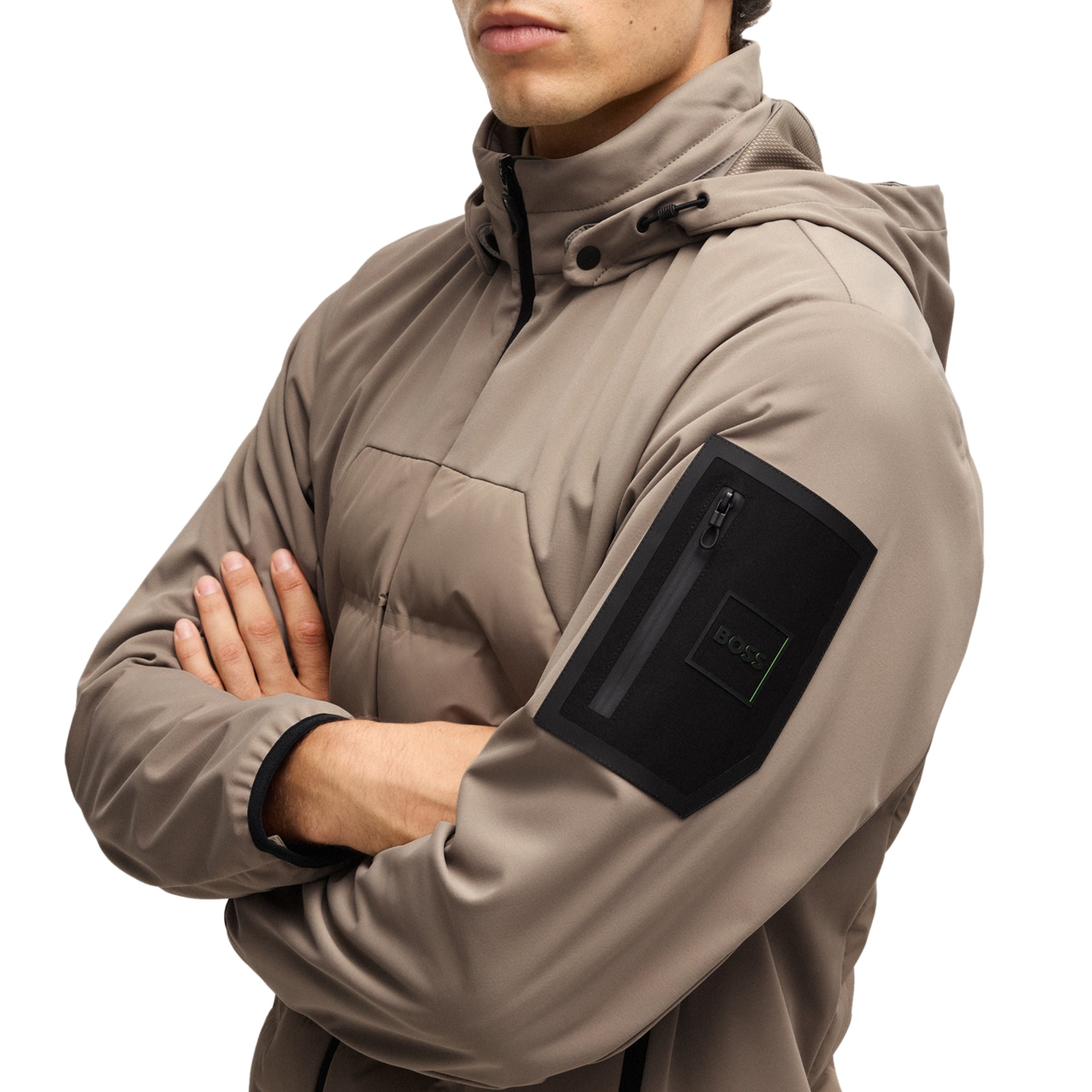 BOSS J_Rhano Padded Jacket SP25 Brindle 334