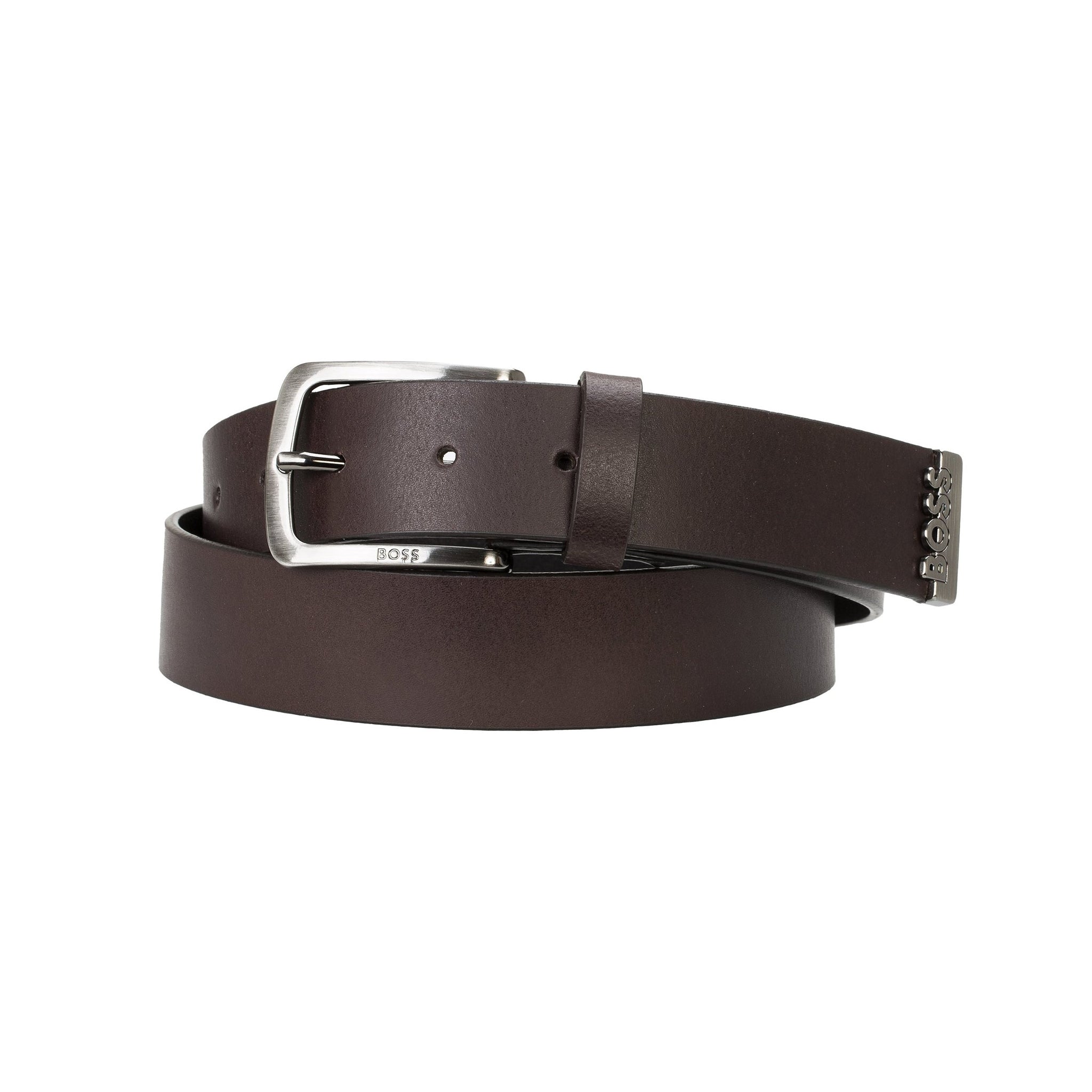 BOSS Jor-Metal-tip Golf Belt Dark Brown 202