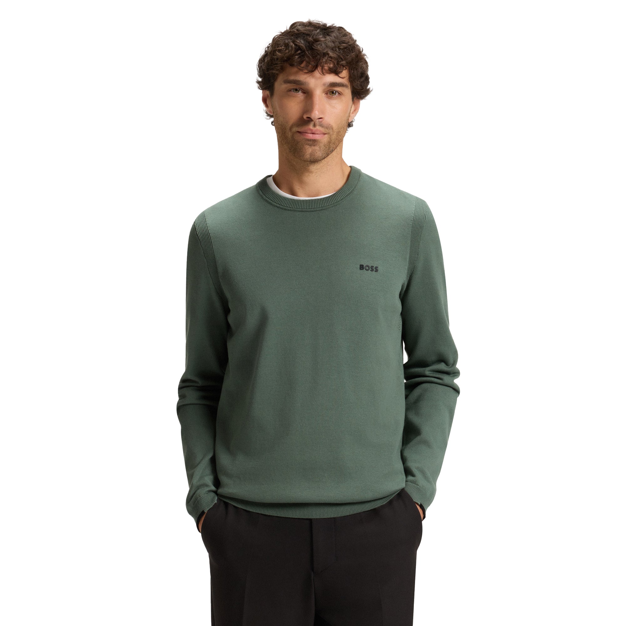 BOSS K_Ever-X Crew Neck Sweater WI25 - Dark Blue 402 - 50541940