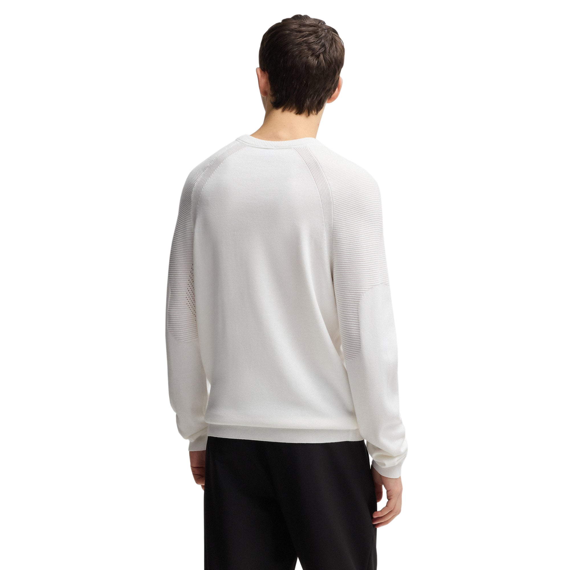 BOSS K_Perform-Max Crew Neck Sweater White 100