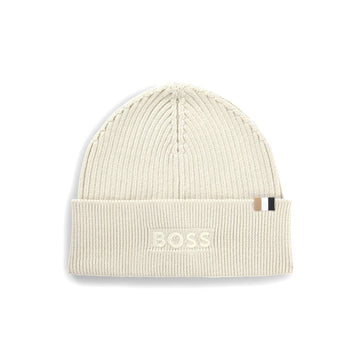 BOSS Magico_R Beanie Hat White 131