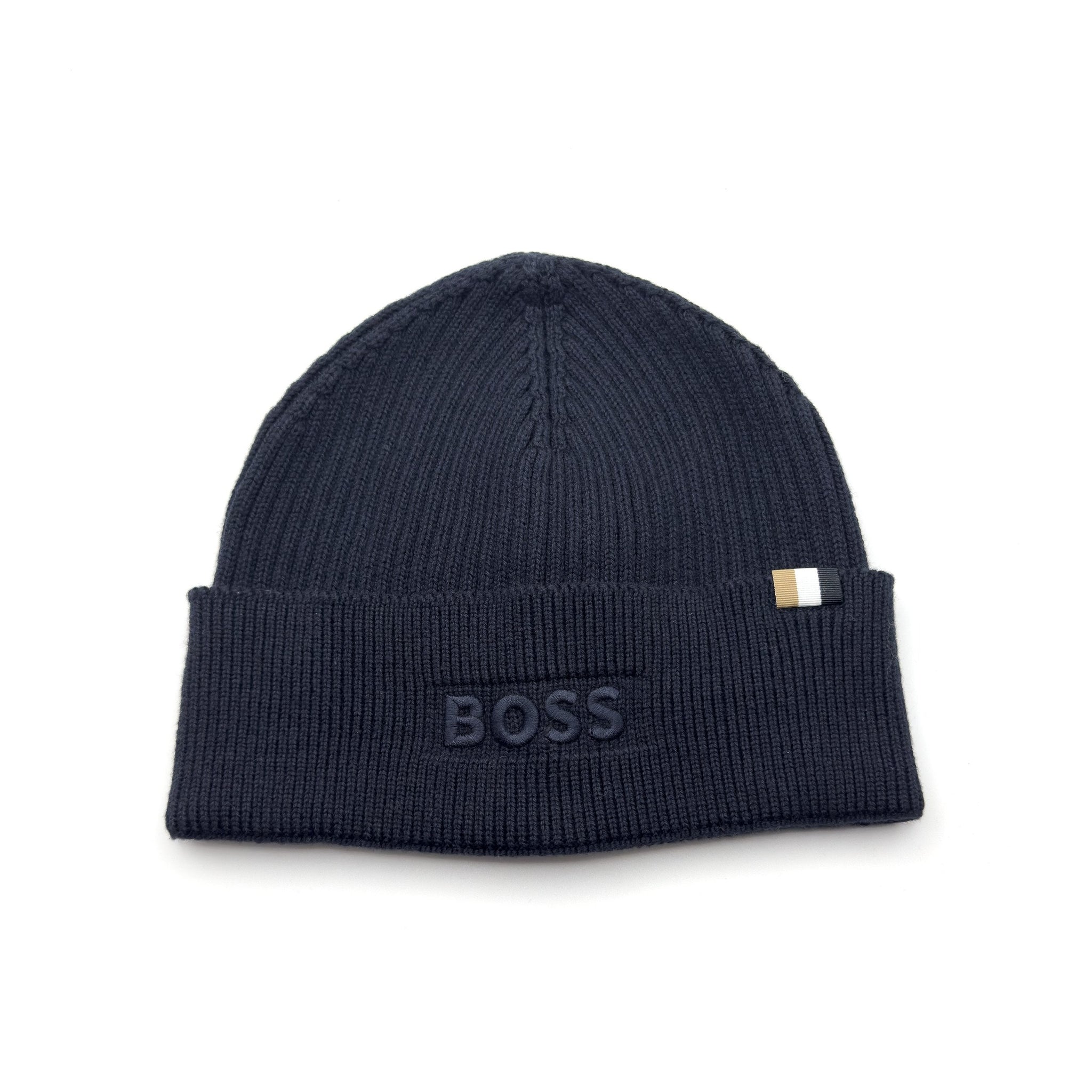 BOSS Magico_R Beanie Hat Dark Blue 404