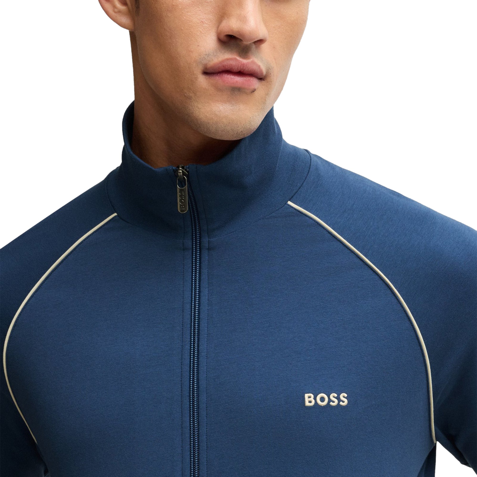 BOSS Mix&Match Full Zip Jacket SP25 Medium Blue 425