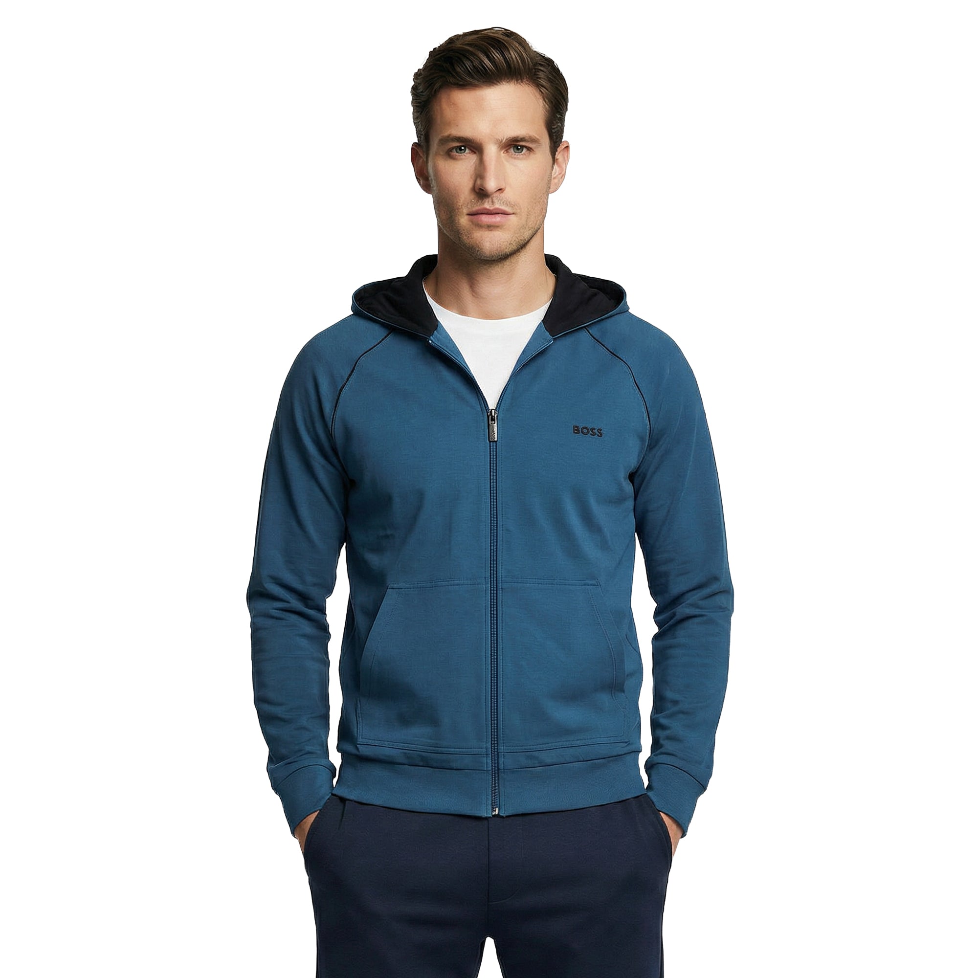 BOSS Mix&Match Hooded Jacket WI25 - Yale Blue 480 - 50515313-480