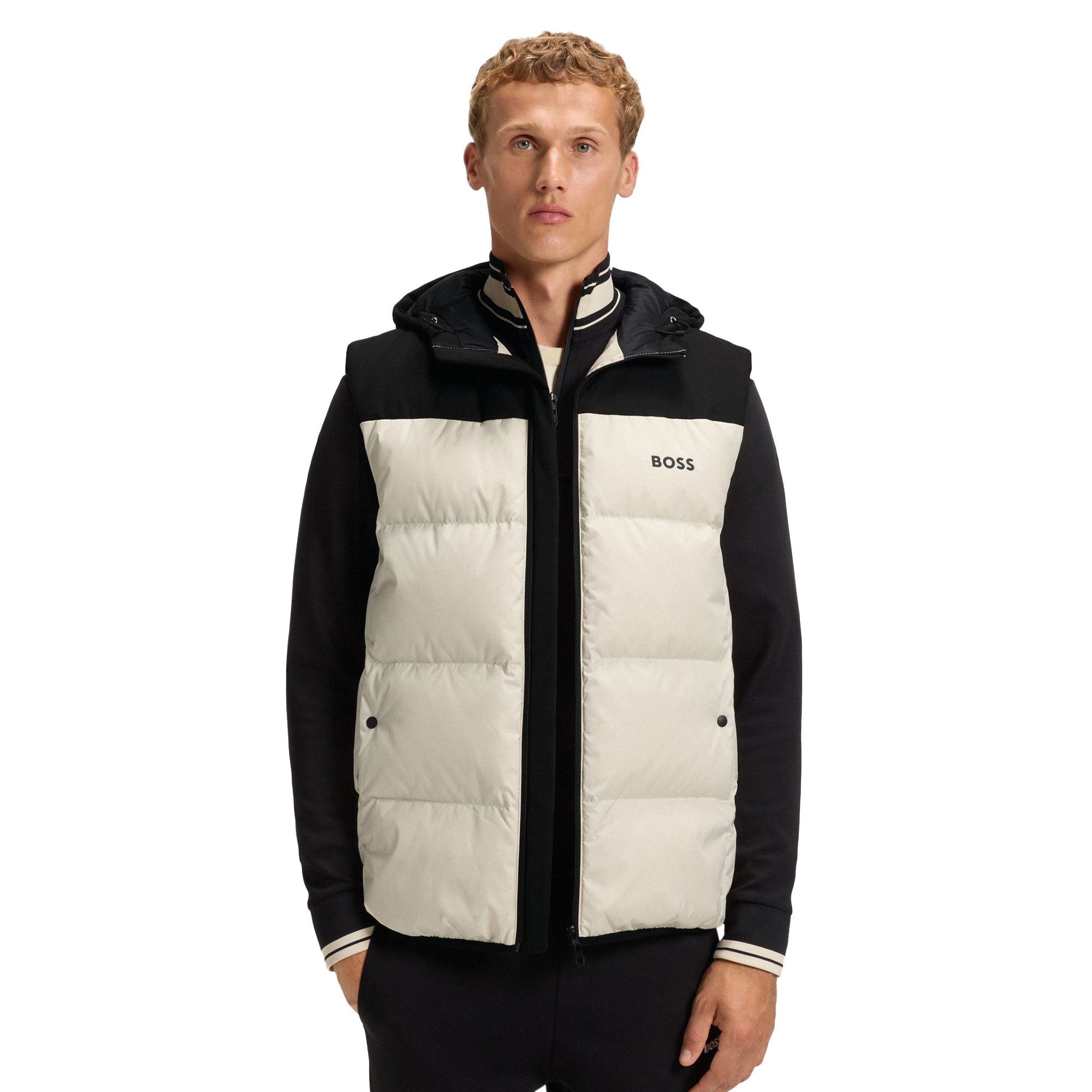 BOSS OW_Block-X Vest WI25 - Light Beige 131 - 50548711-131
