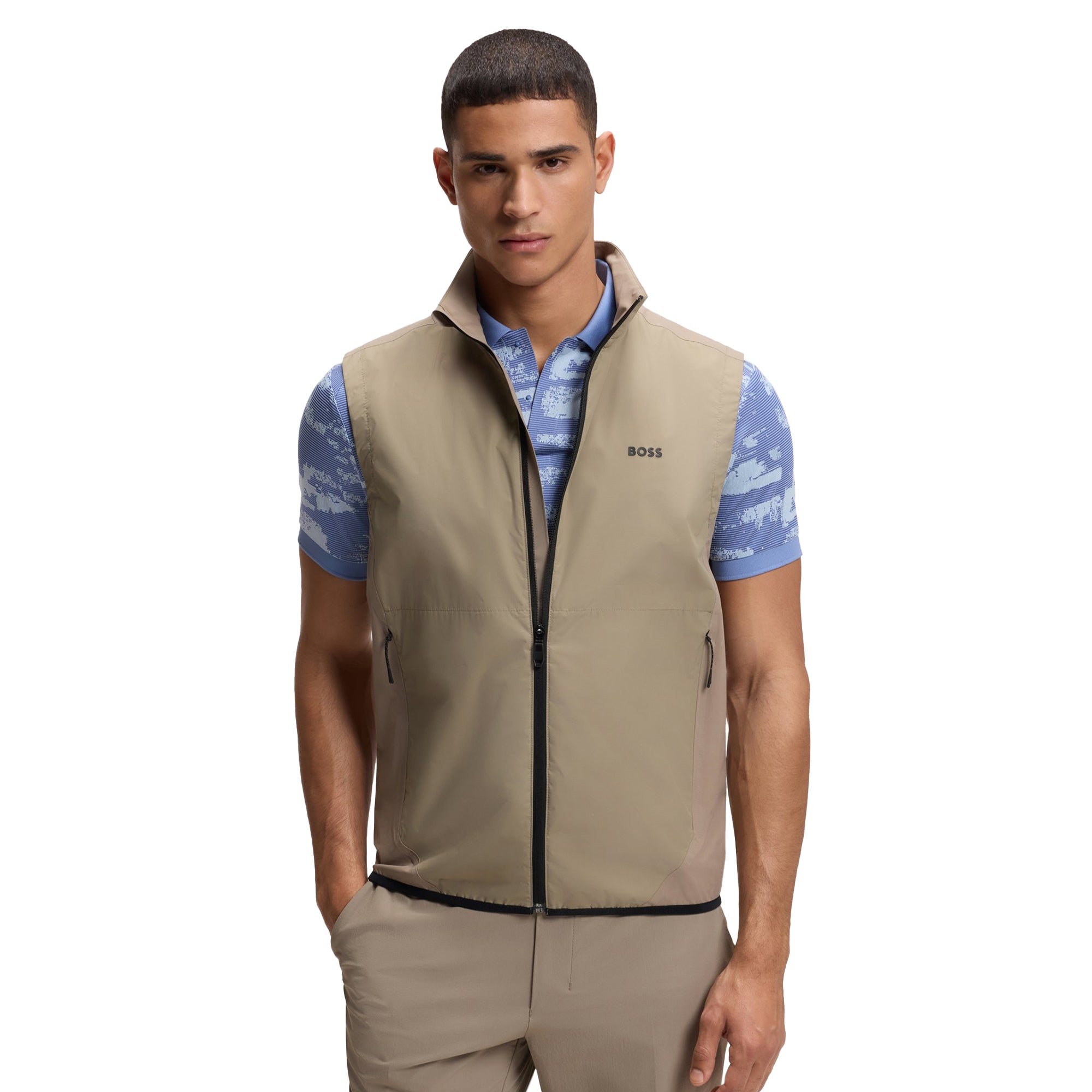 BOSS OW_GOC Birdie Golf Vest SU26 - Brindle 334 - 50554187-334 - Function18