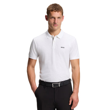 BOSS PL_GOC Chip Pattern Polo Shirt