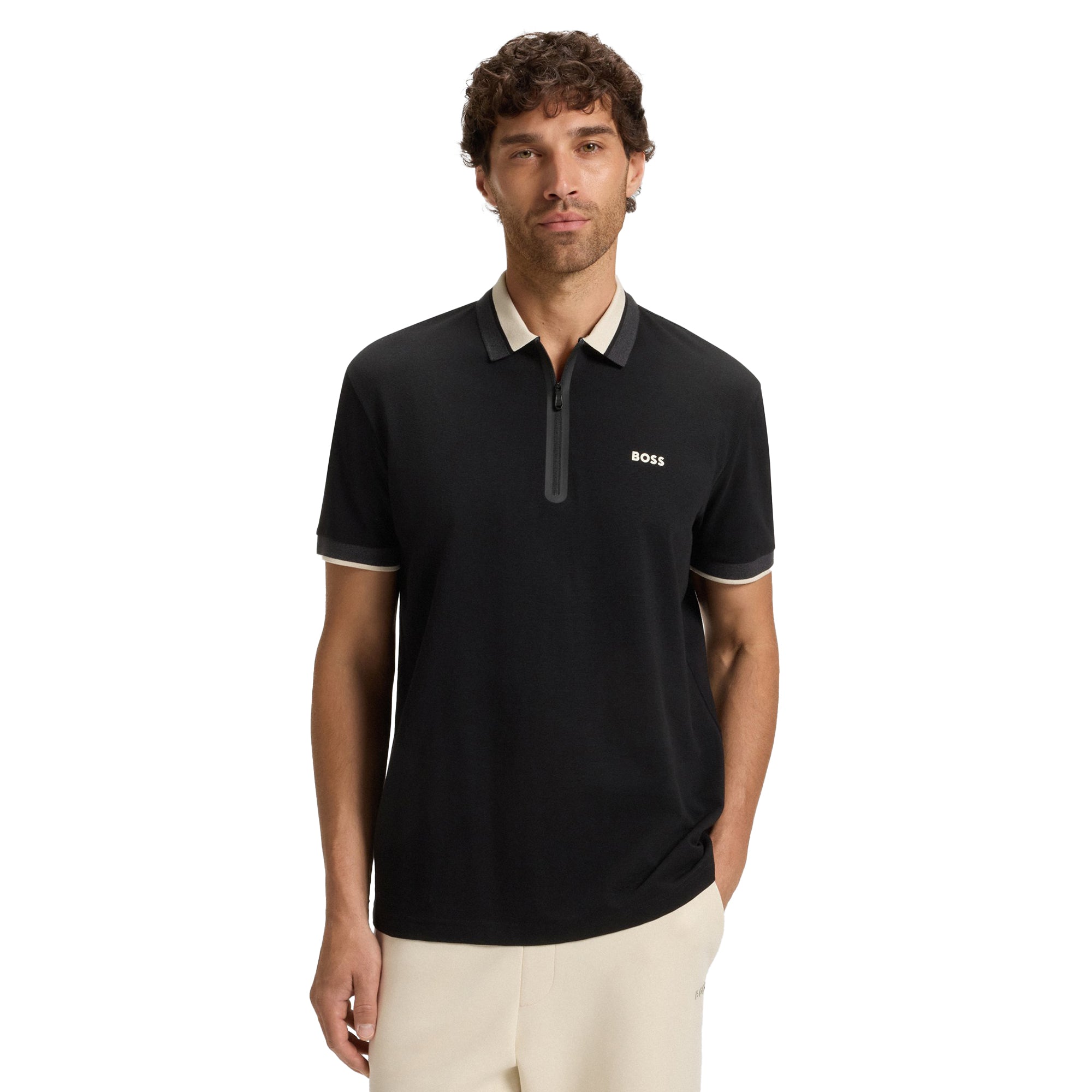 BOSS PL_Hole19 Phillix Polo Shirt WI25 - Black 001 - 50558076-001