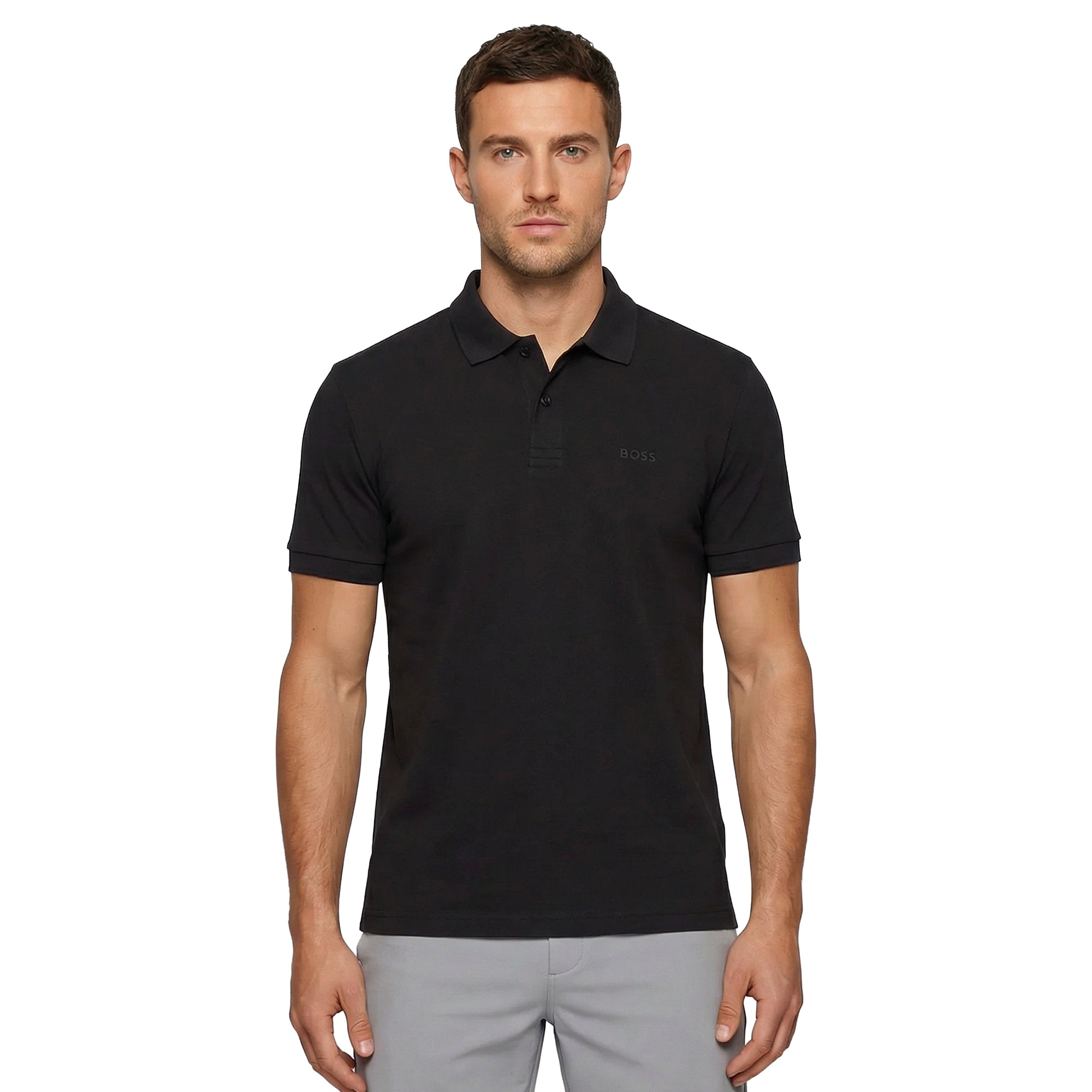 BOSS Paddy Golf Polo Shirt FA25 - Black 009 - 50469055-009 - Function18 ...