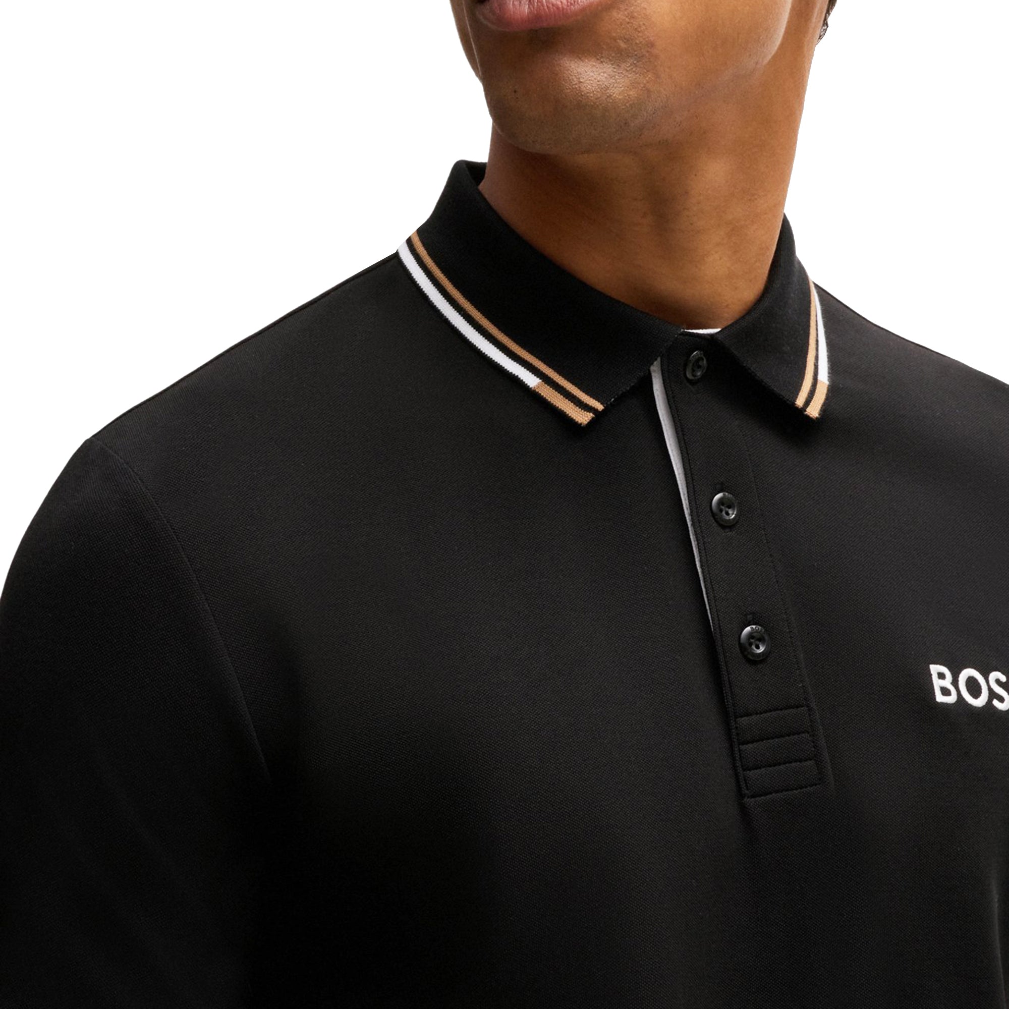 Paddy Pro BOSS Paddy Pro Golf Polo Shirt - Black 002 - 50469102-002 - Function18