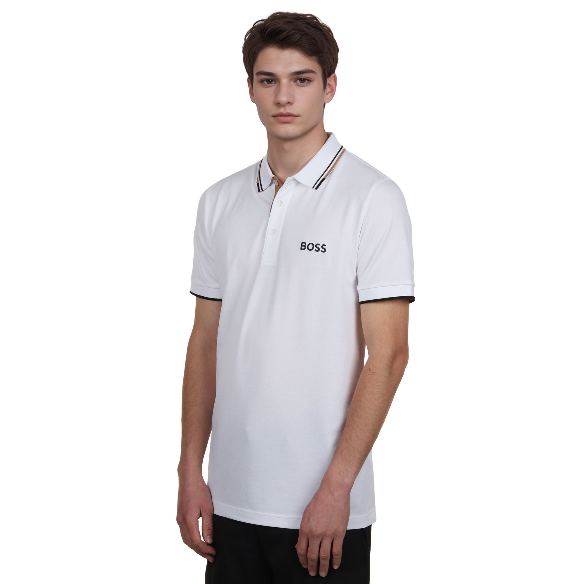 Paddy Pro BOSS Paddy Pro Golf Polo Shirt FA25 - Natural 103 - 50469102-103 ...