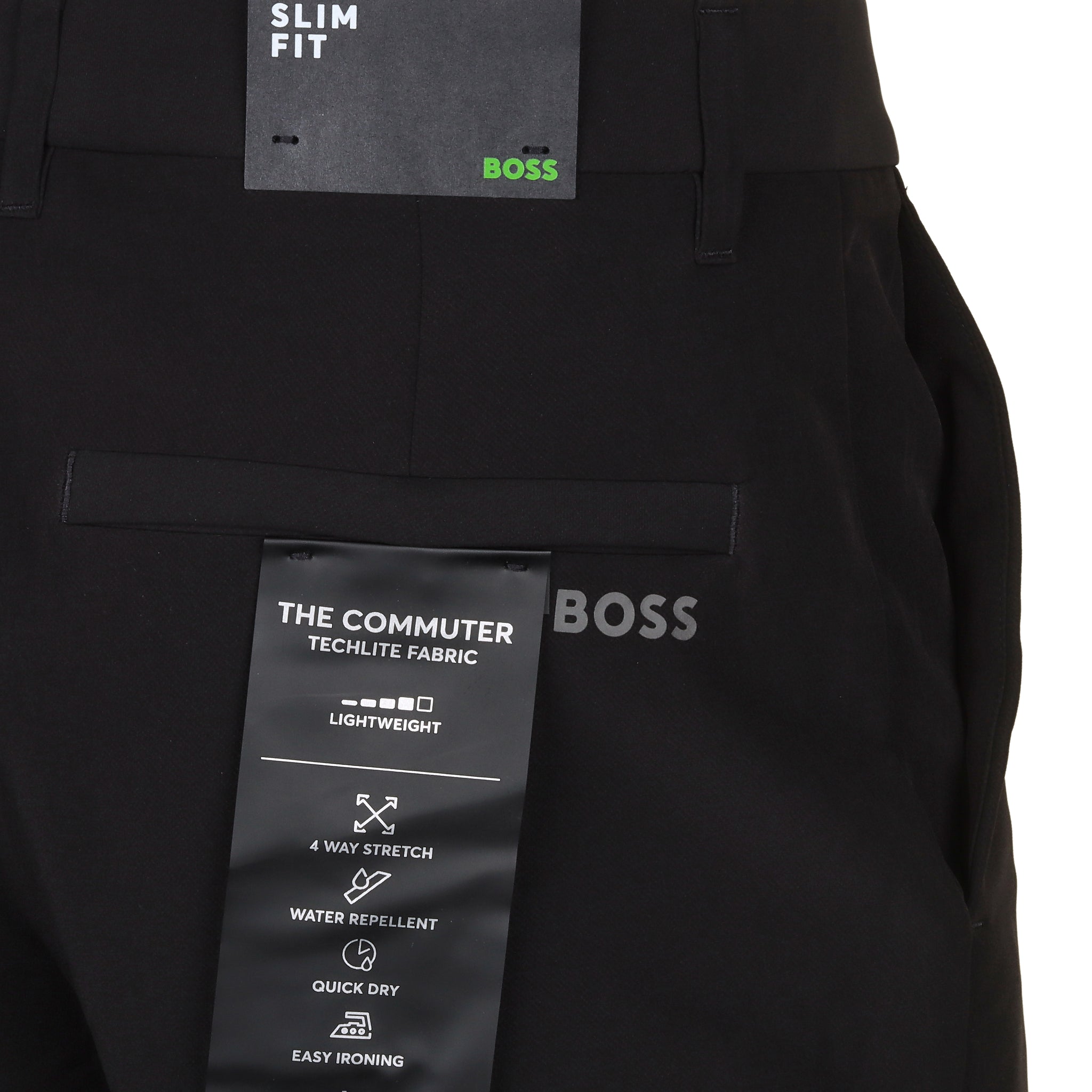BOSS S_Commuter Slim Golf Shorts Black 001