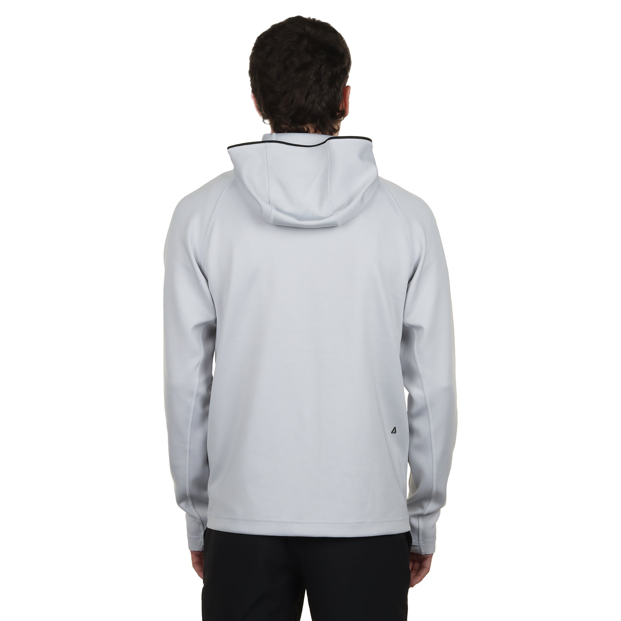 BOSS Sicon Active Full Zip Hoodie Micro Chip Grey