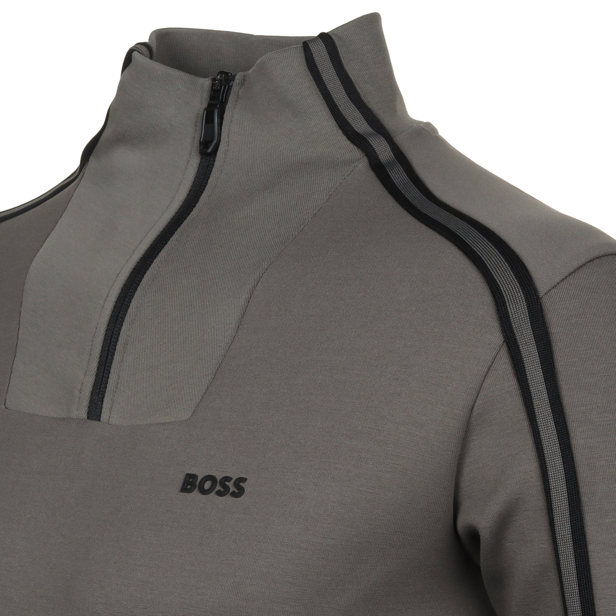 BOSS Sweat 1 Half Zip Sweater FA24 Charcoal 056